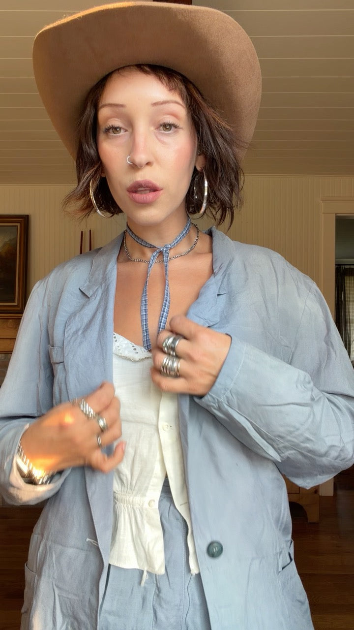 Botanically Dyed Go Silk Silk Blazer