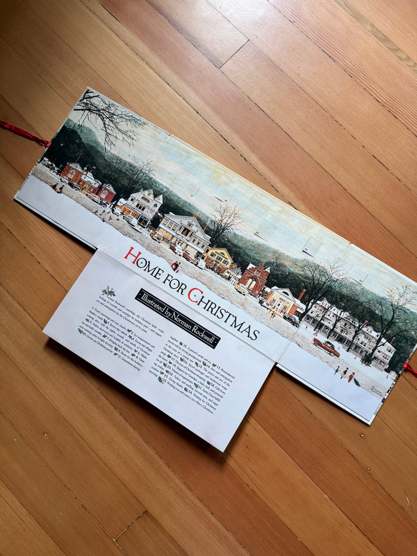 Norman Rockwell Holiday Advent book