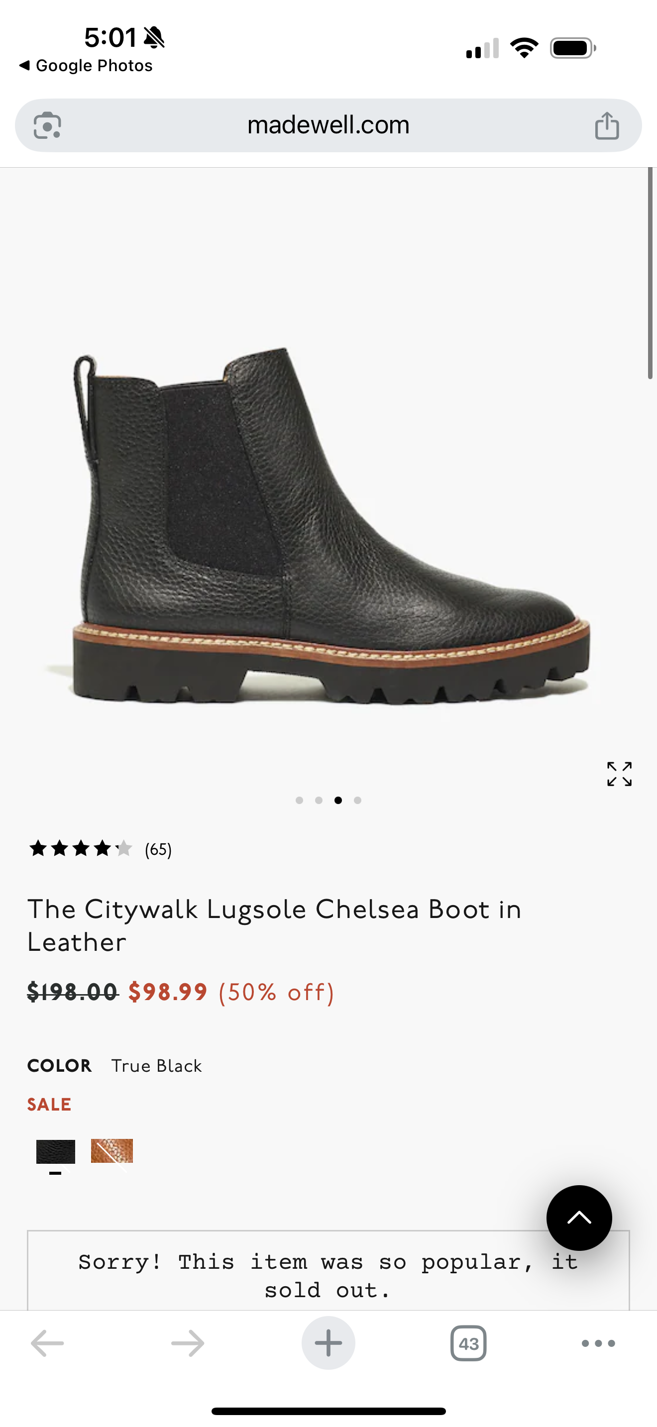 Madewell Chelsea Boot
