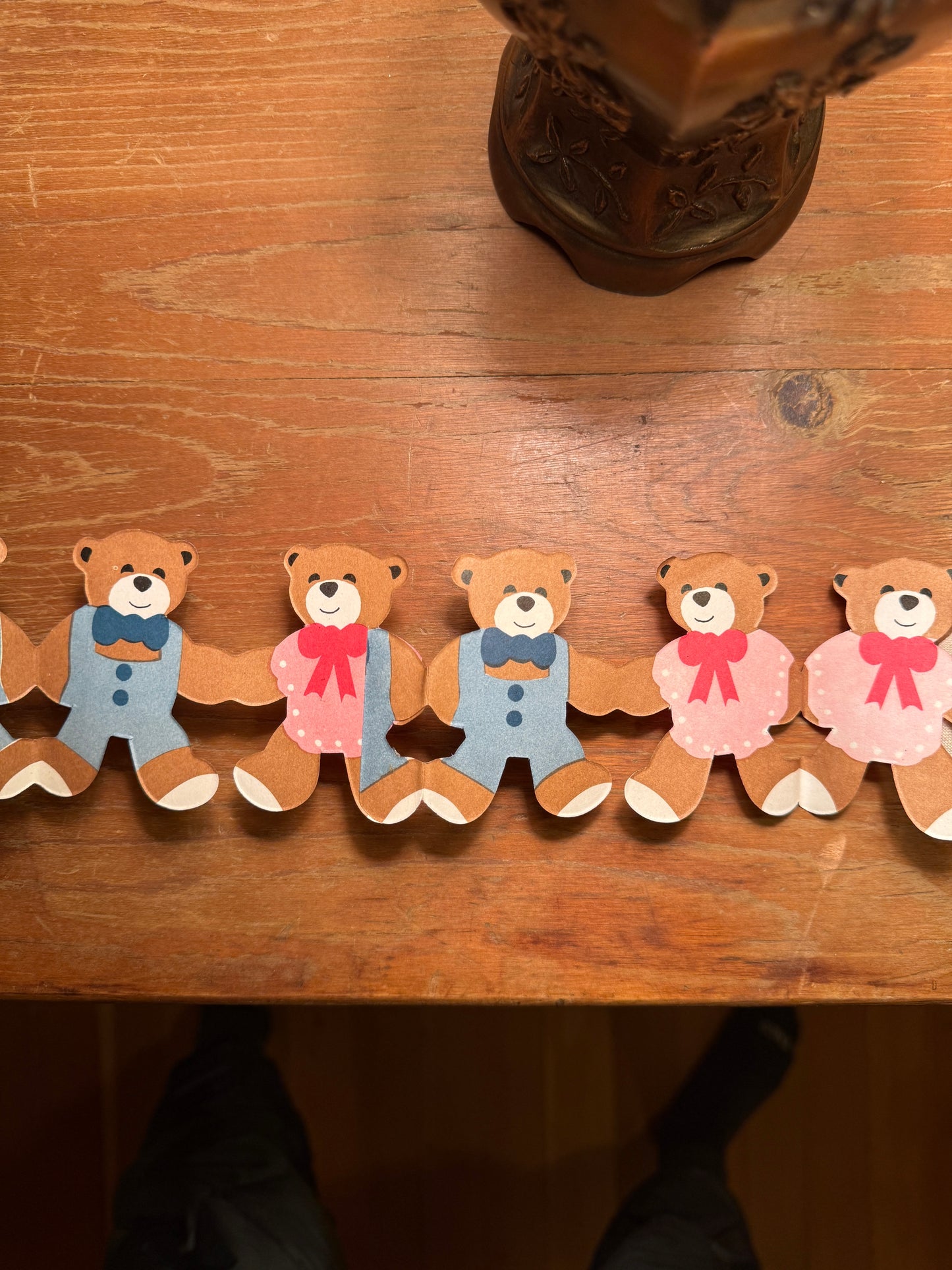 Vintage Teddy Bear Garland