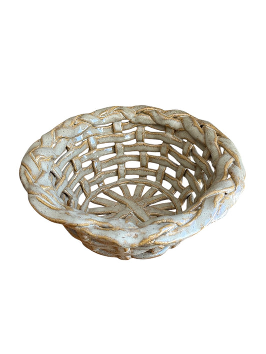 Hand-made Pottery Basket