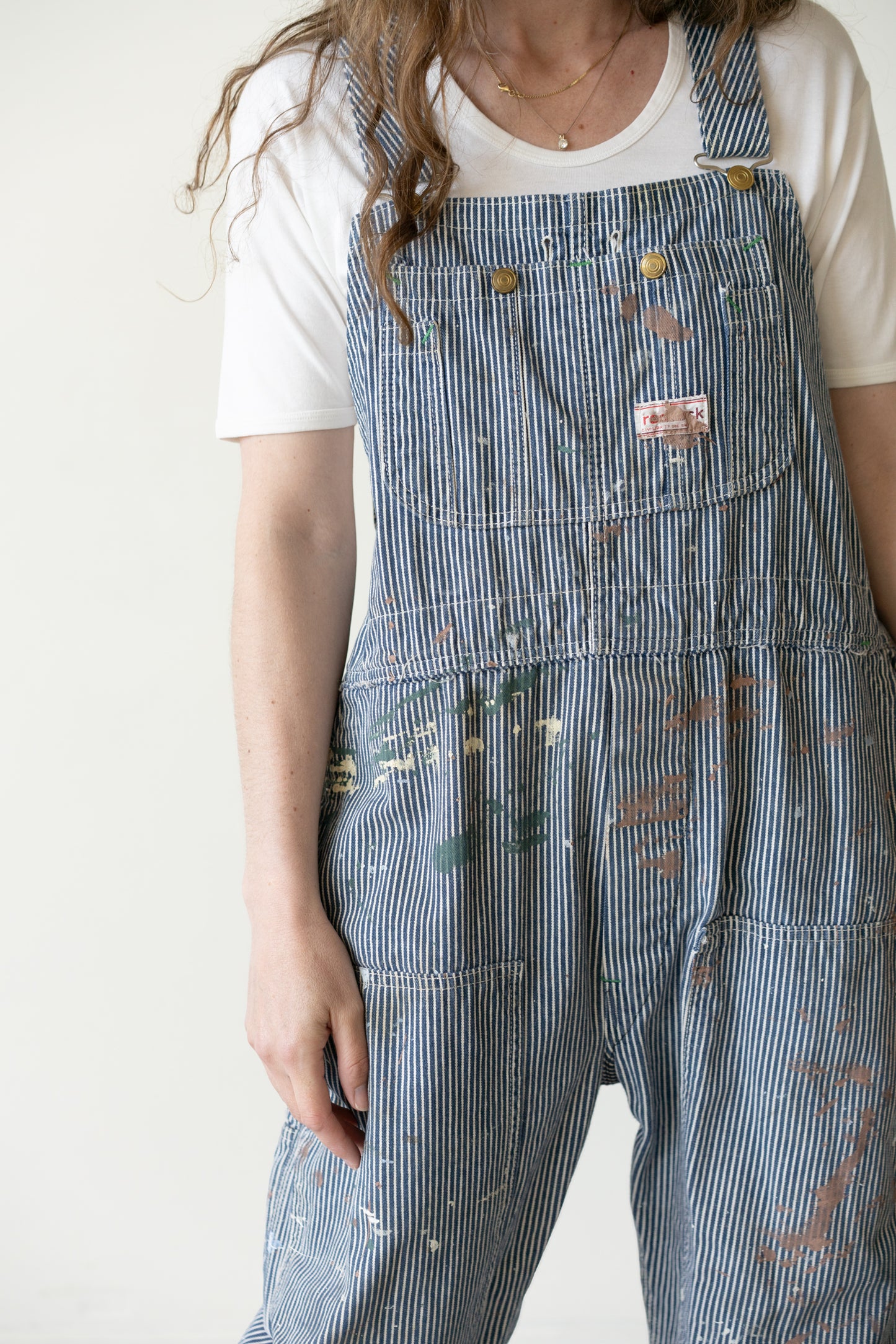 Red Rock Hickory Stripe Painter Overalls