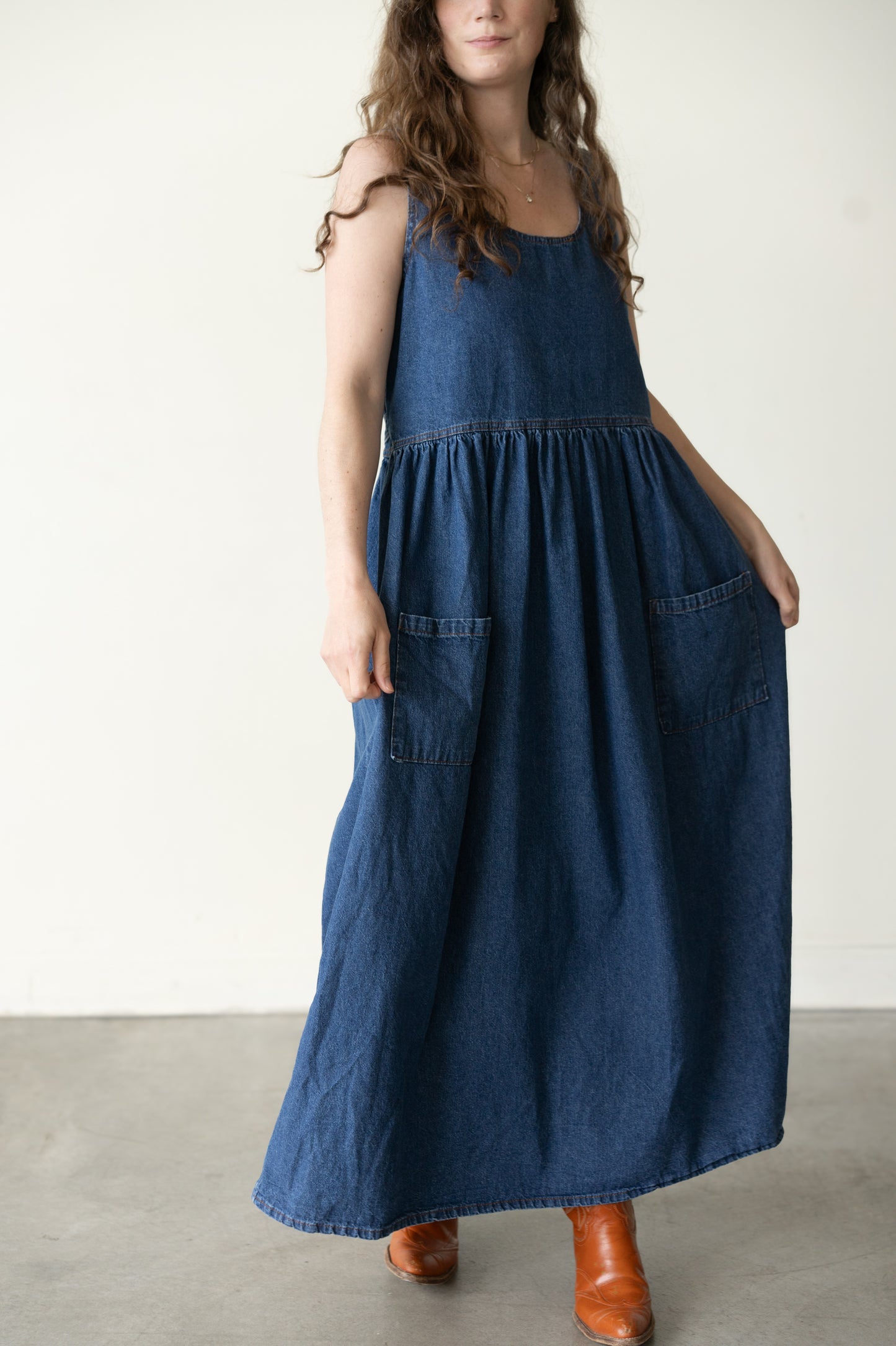 Denim Pocket Dress