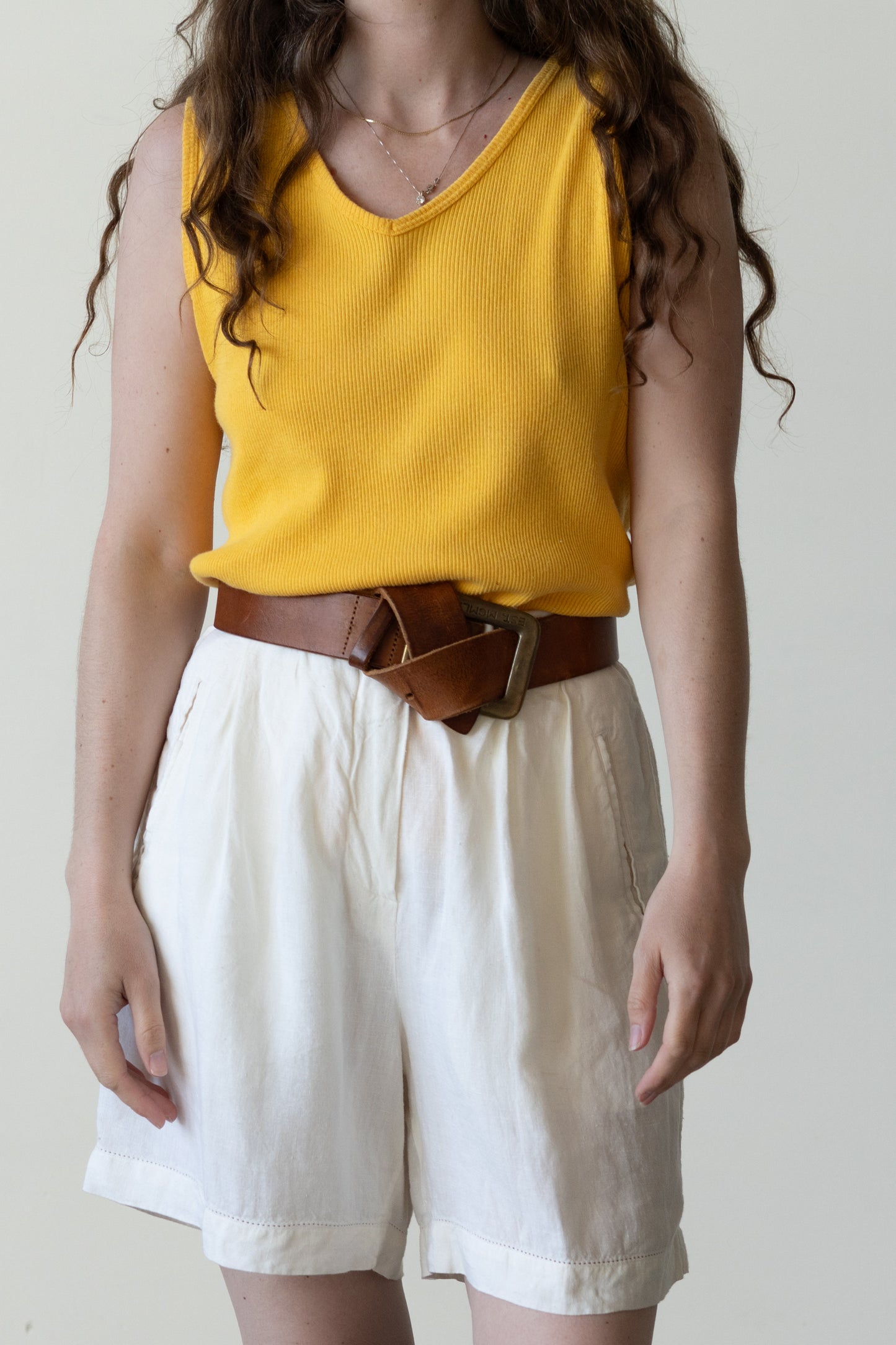 DKNY Cotton V-Neck Tank