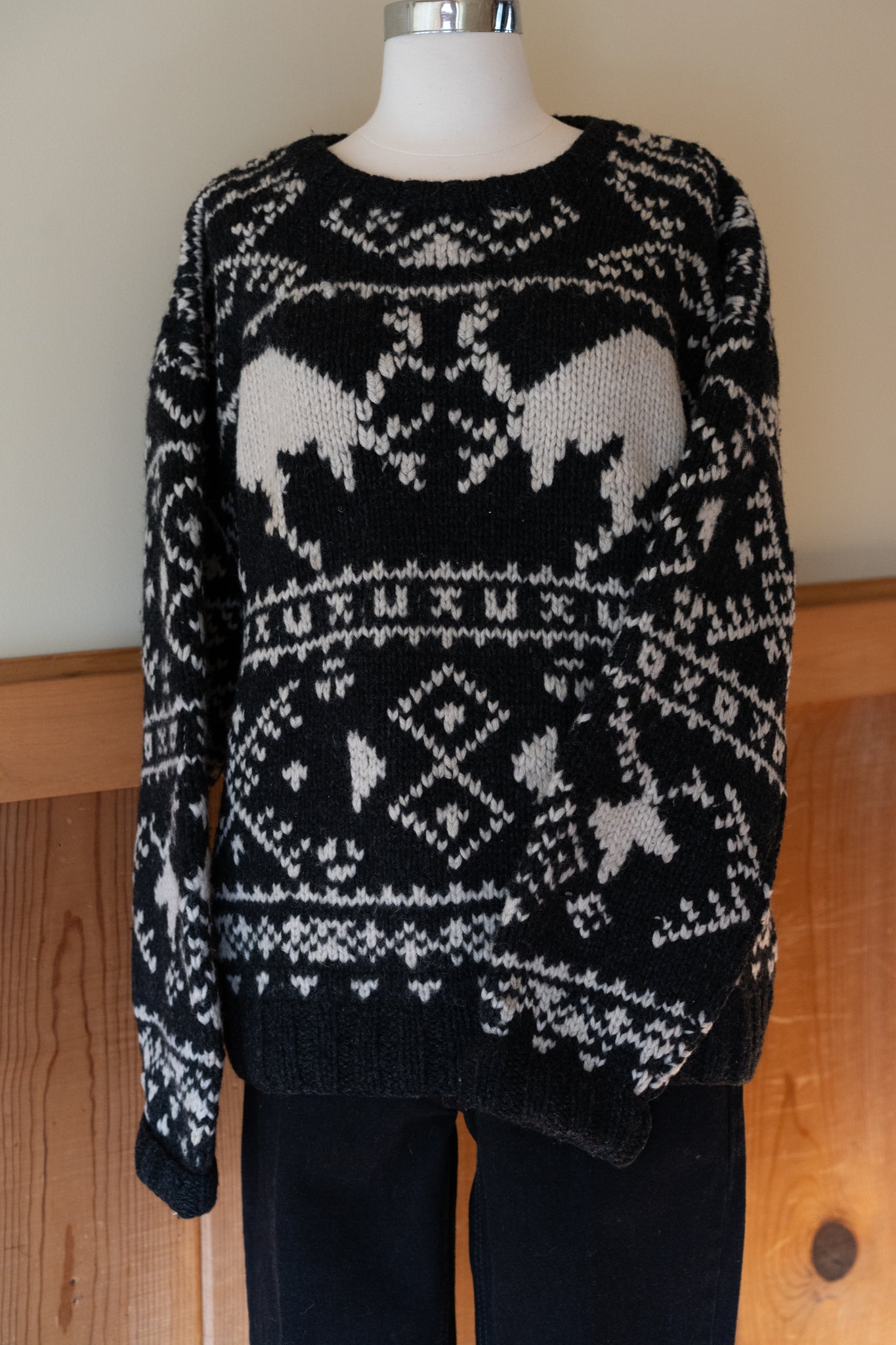Hand-Knit Wool Sweater