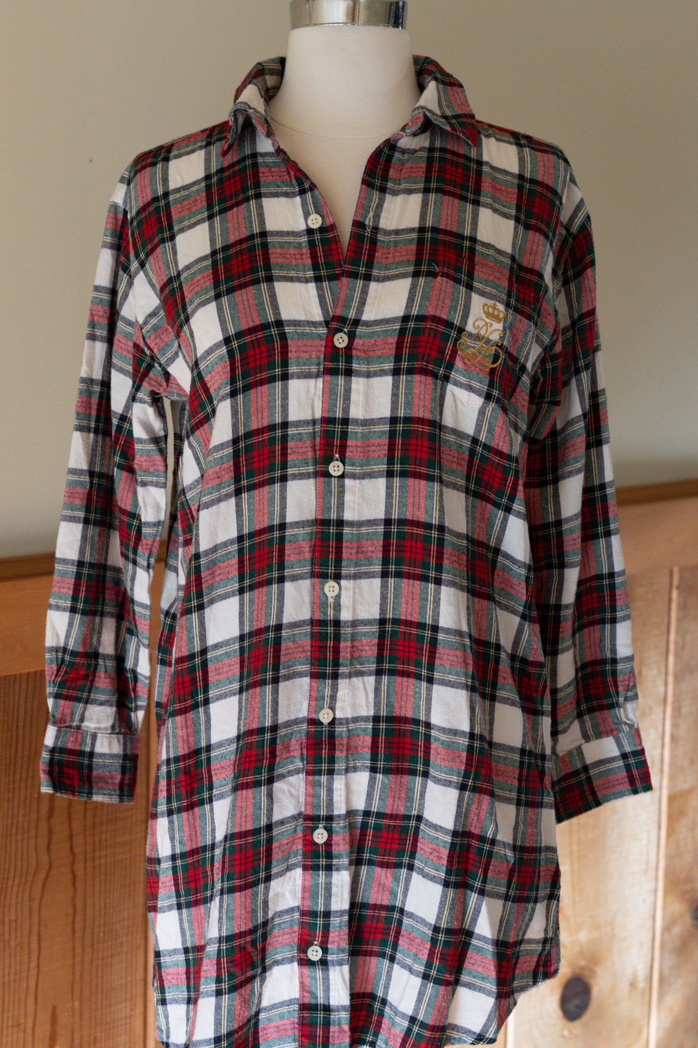 Lauren RL Plaid Sleep Shirt