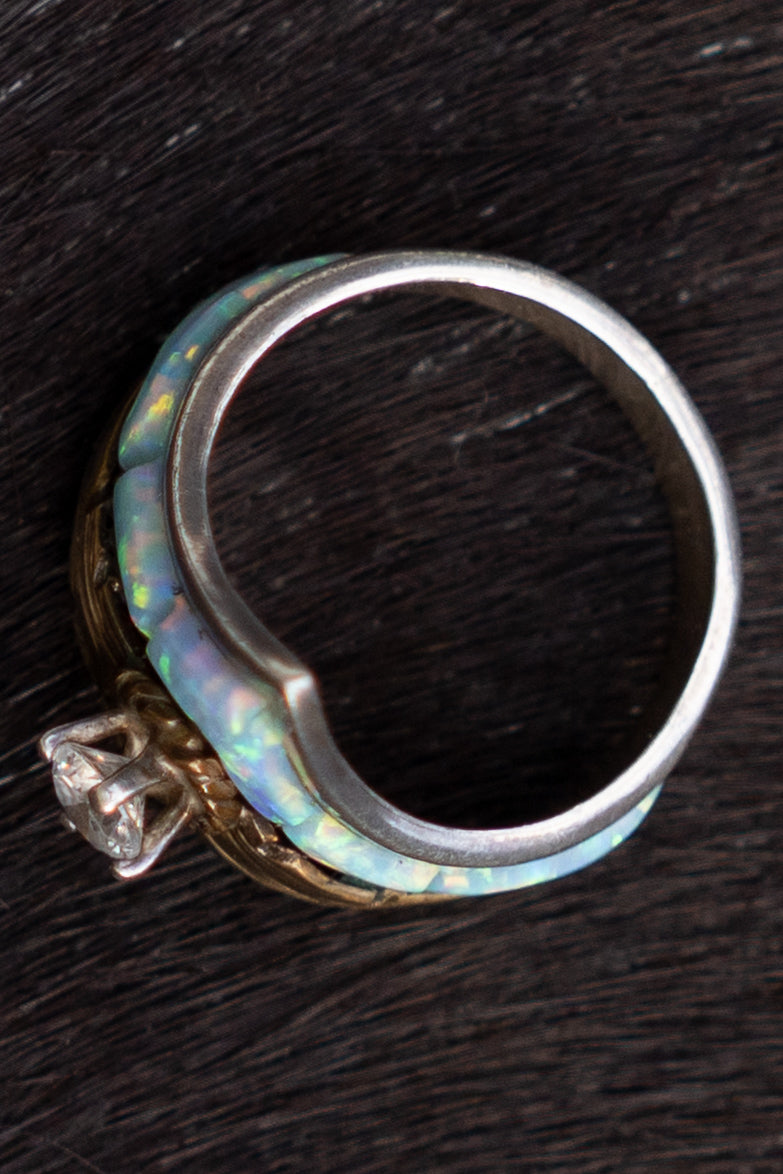 S. Ray Sterling Silver Opal Ring