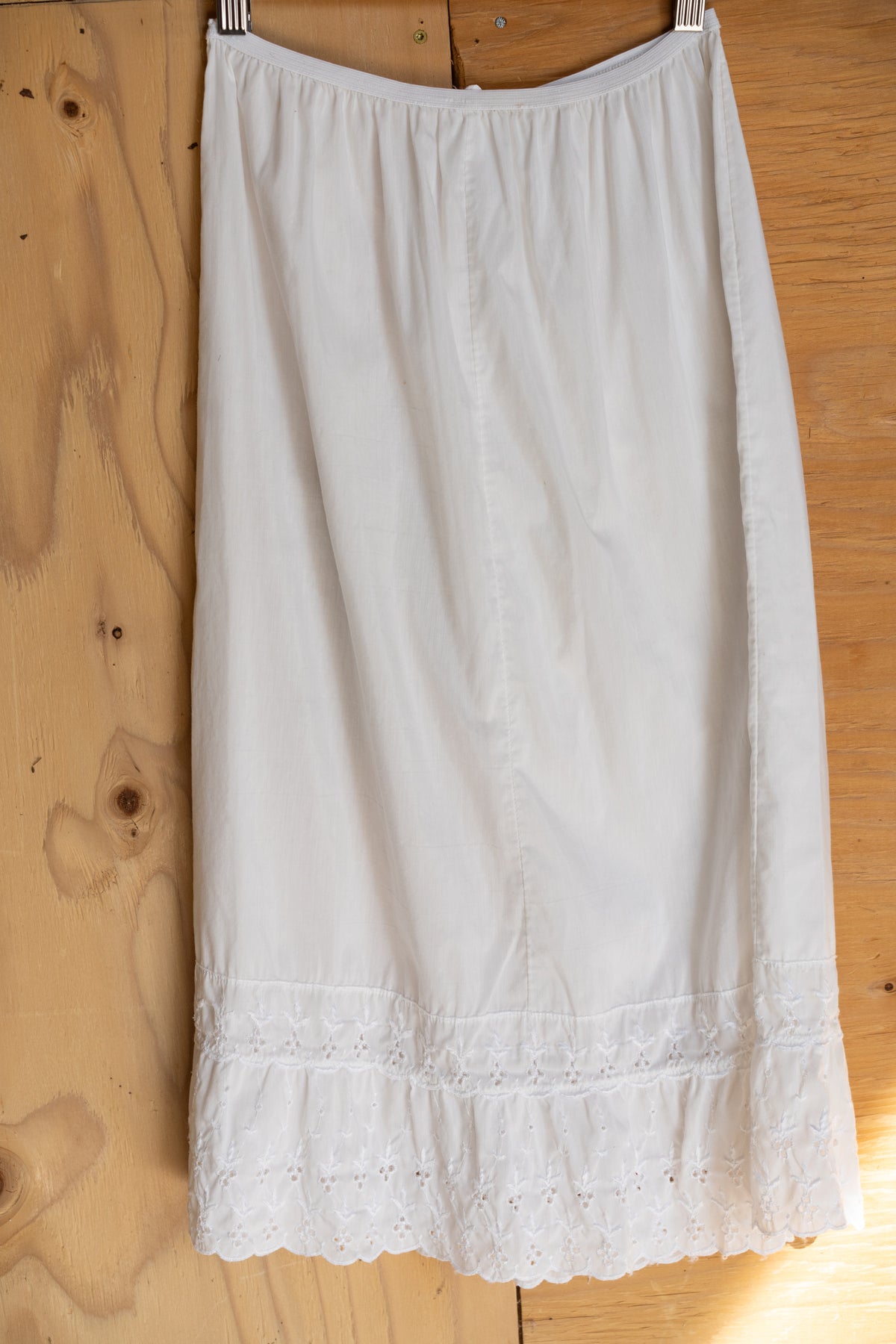 Eyelet Slip Skirt