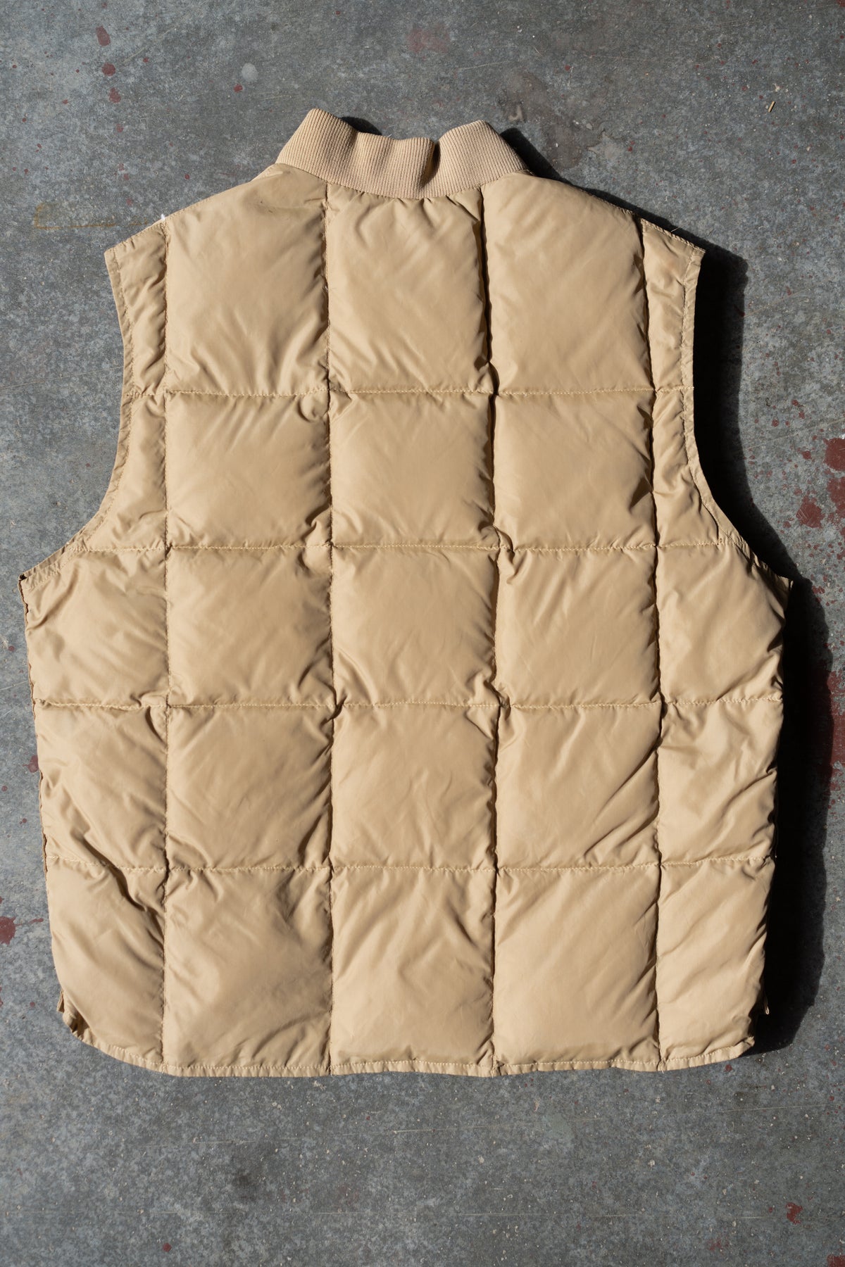 Tan Down Puffer Vest