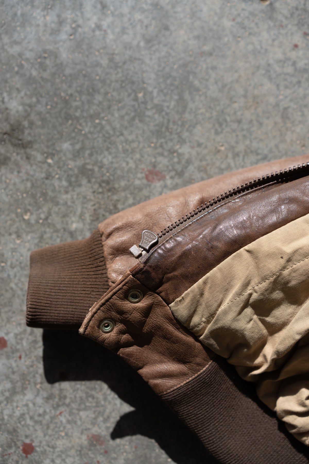 90s Leather Bomber Jacket