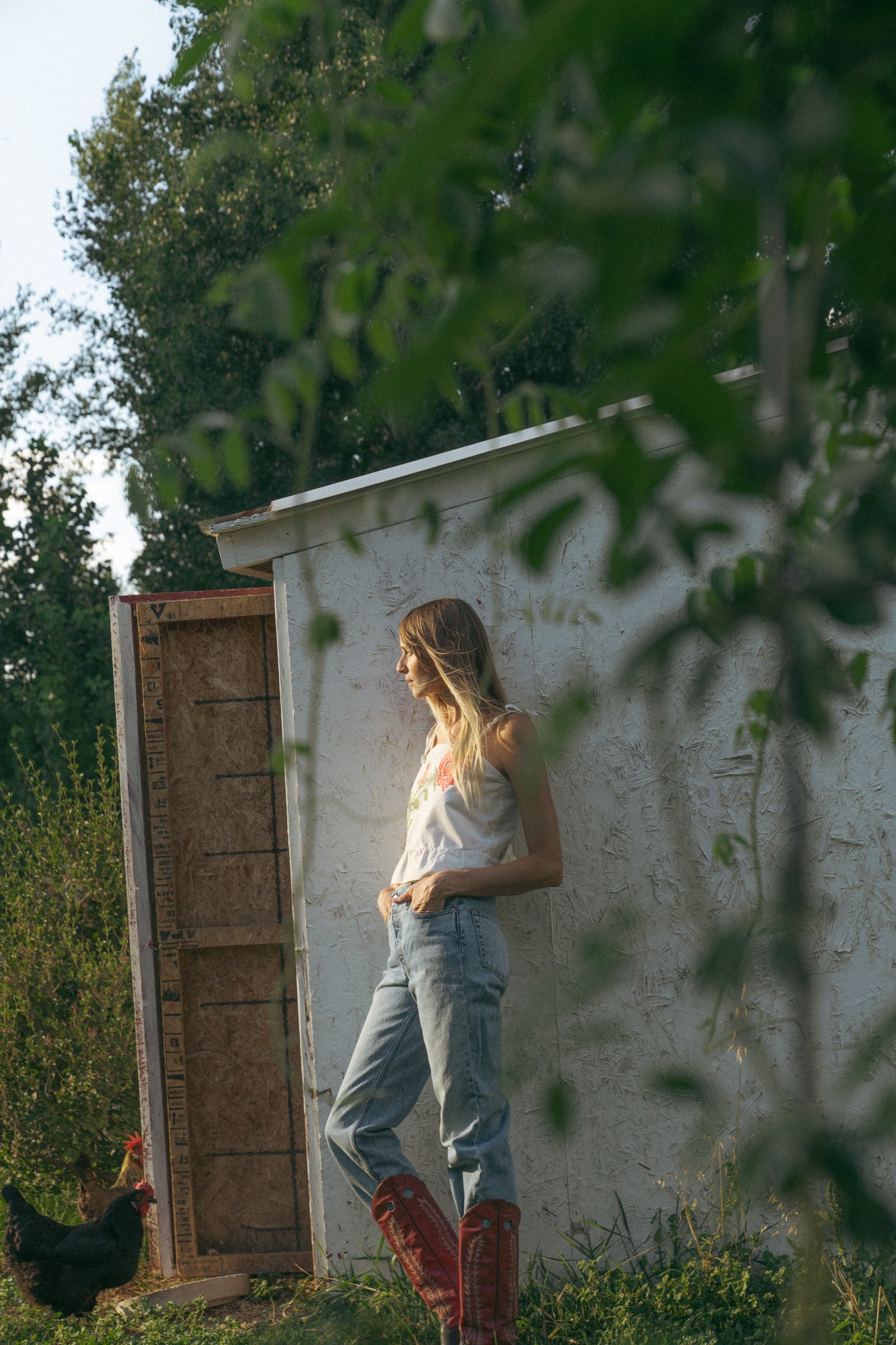 Rosy Thread Tie Top