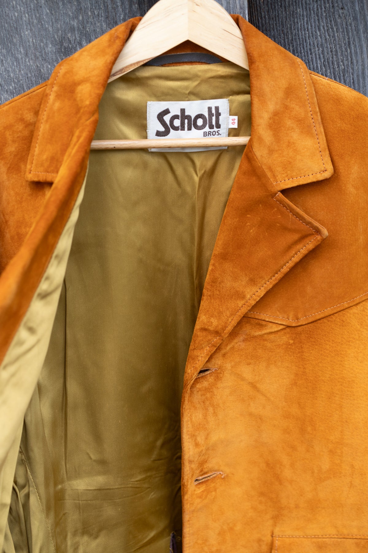 c.70 Schott Bros. Tobacco Suede Western Blazer