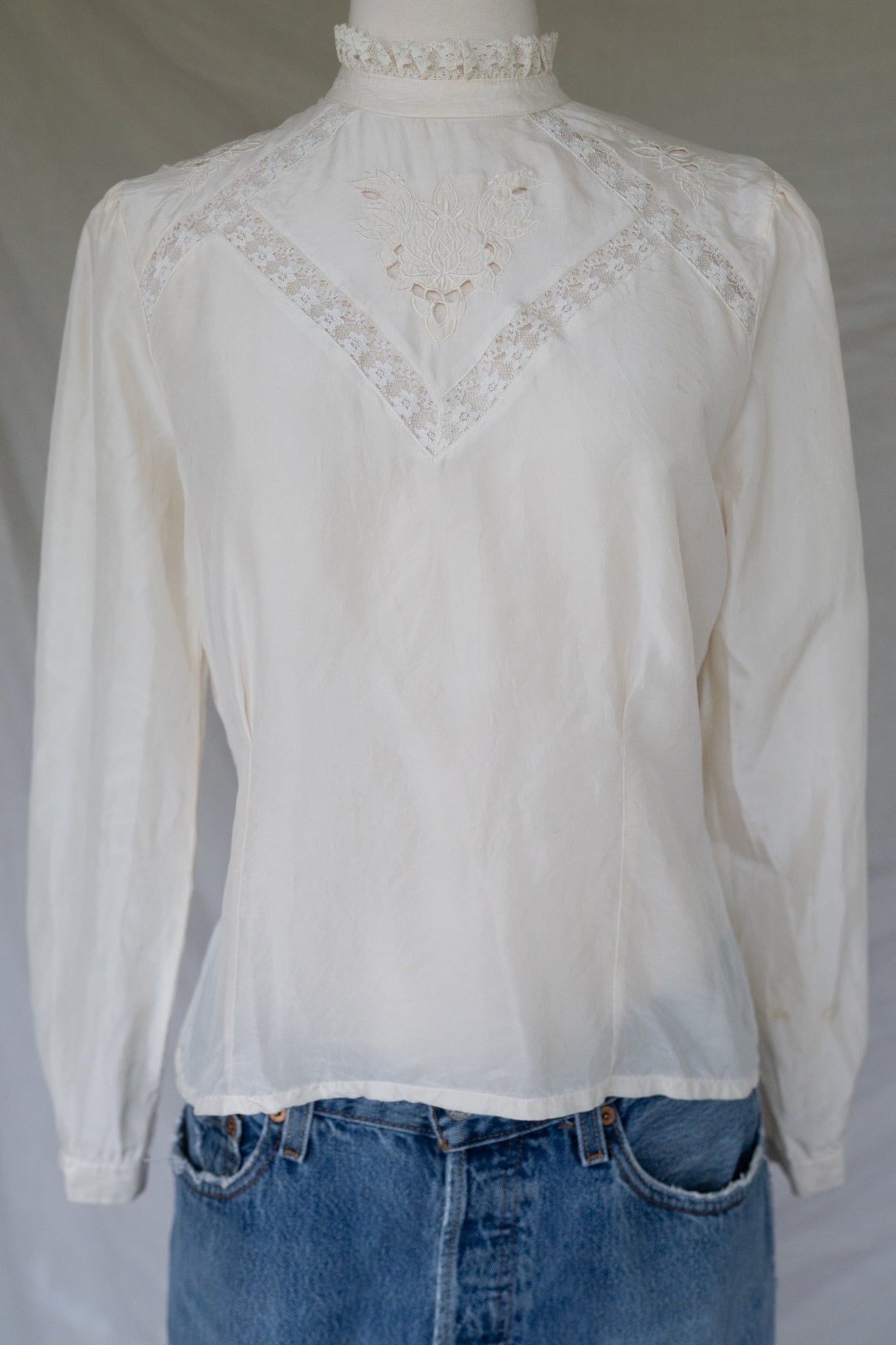Silk Lace Blouse