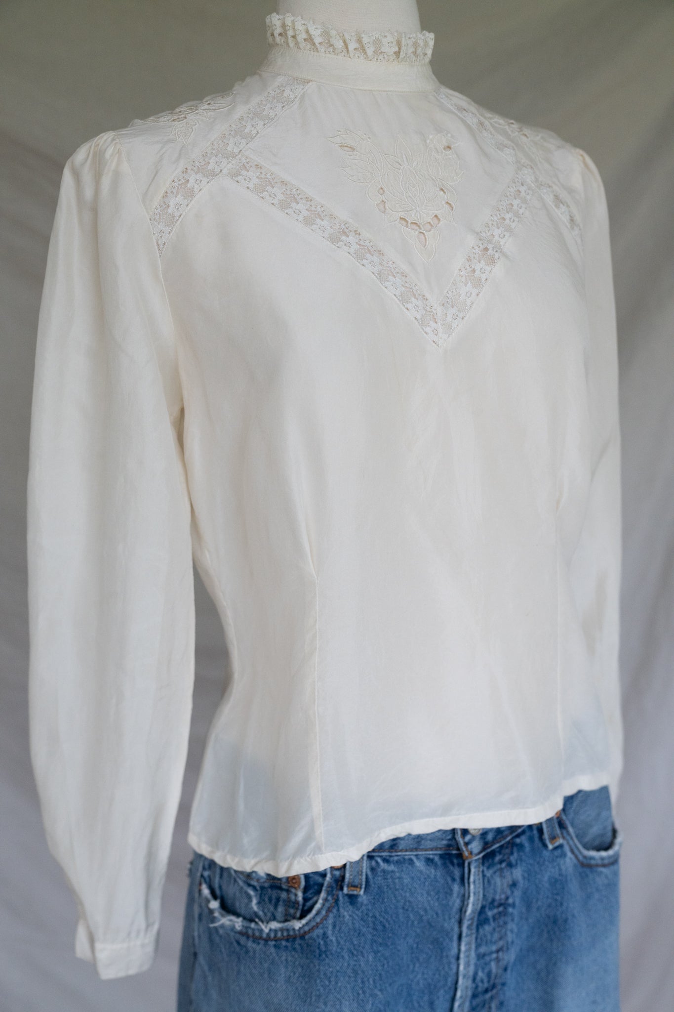 Silk Lace Blouse