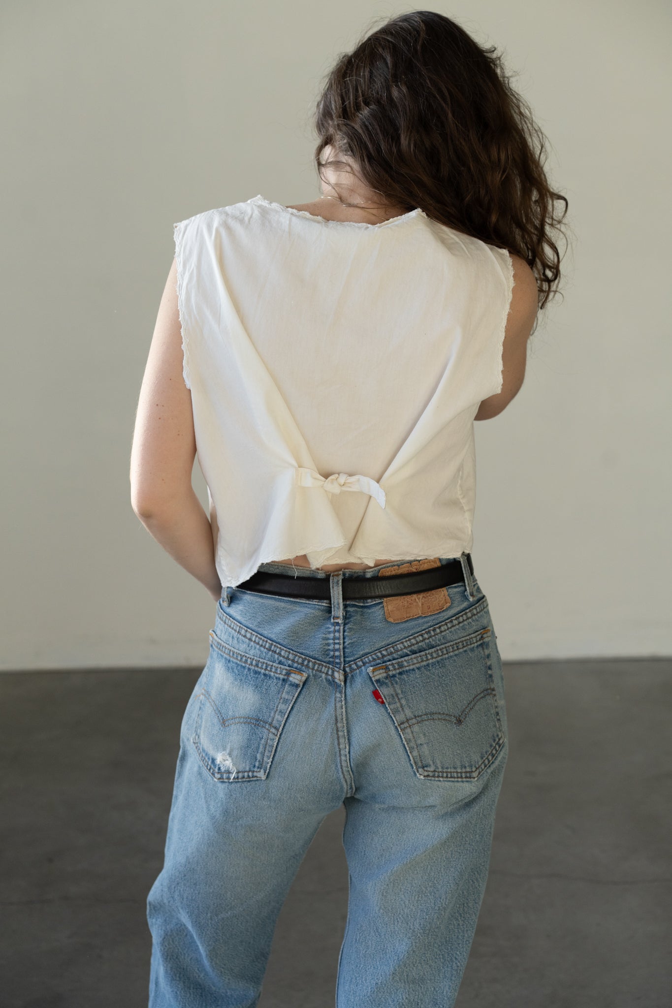 Embroidered Cotton Vest