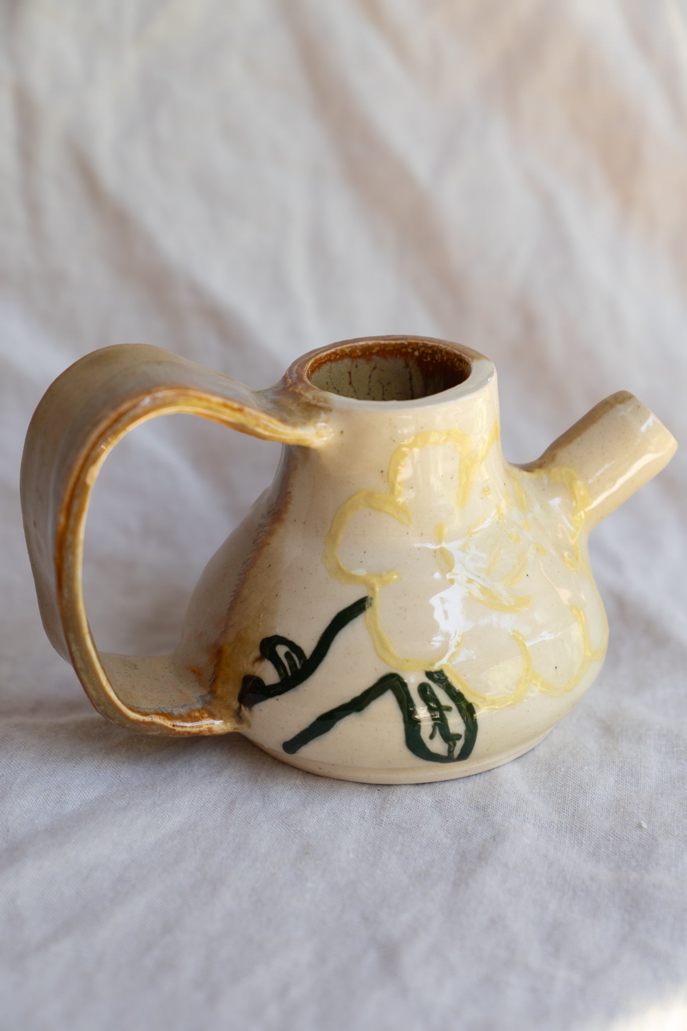Hibiscus Glaze Pitcher