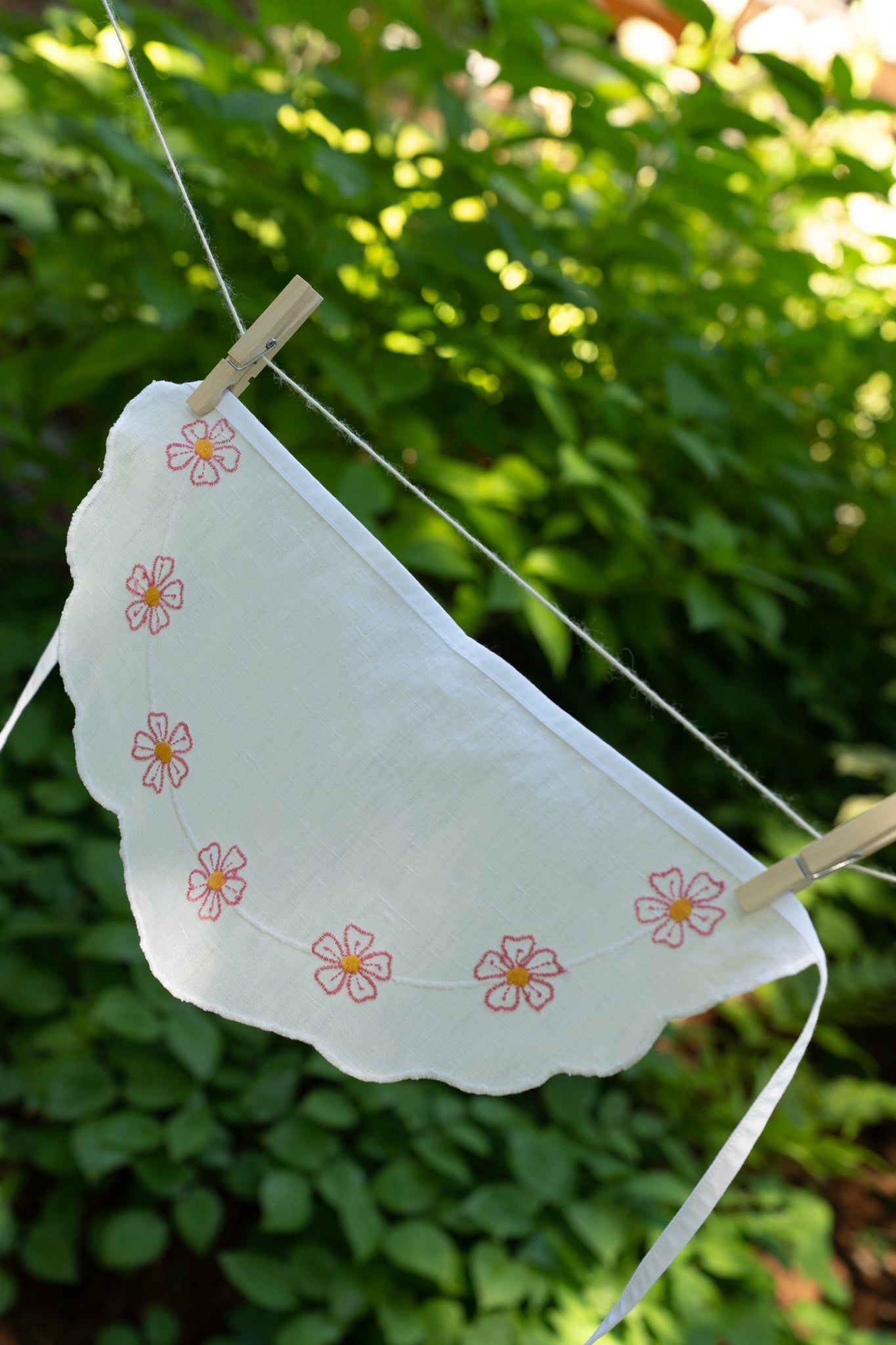 Petal Stitch Tie Head Scarf