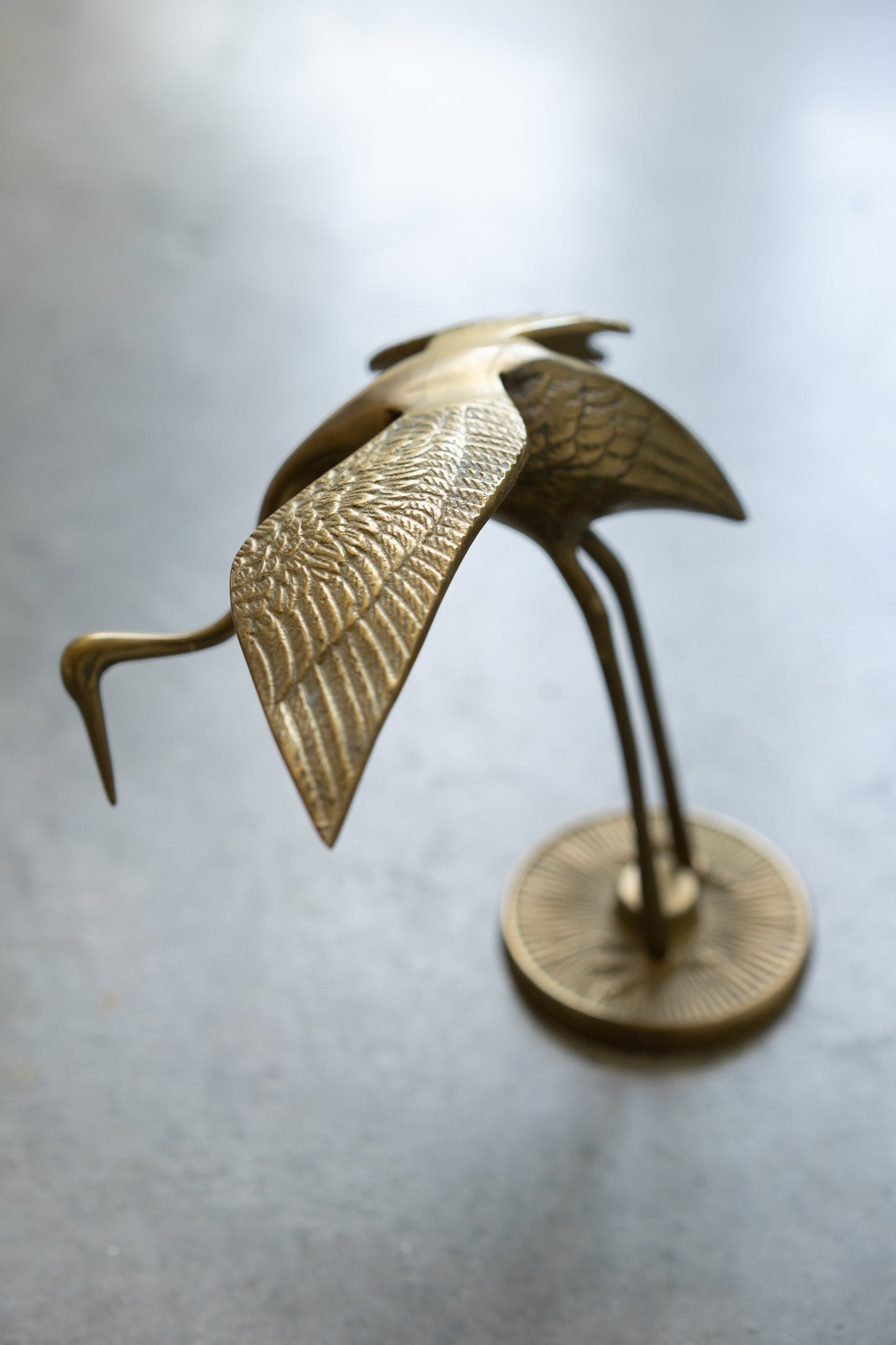 Brass Heron Sculpture II