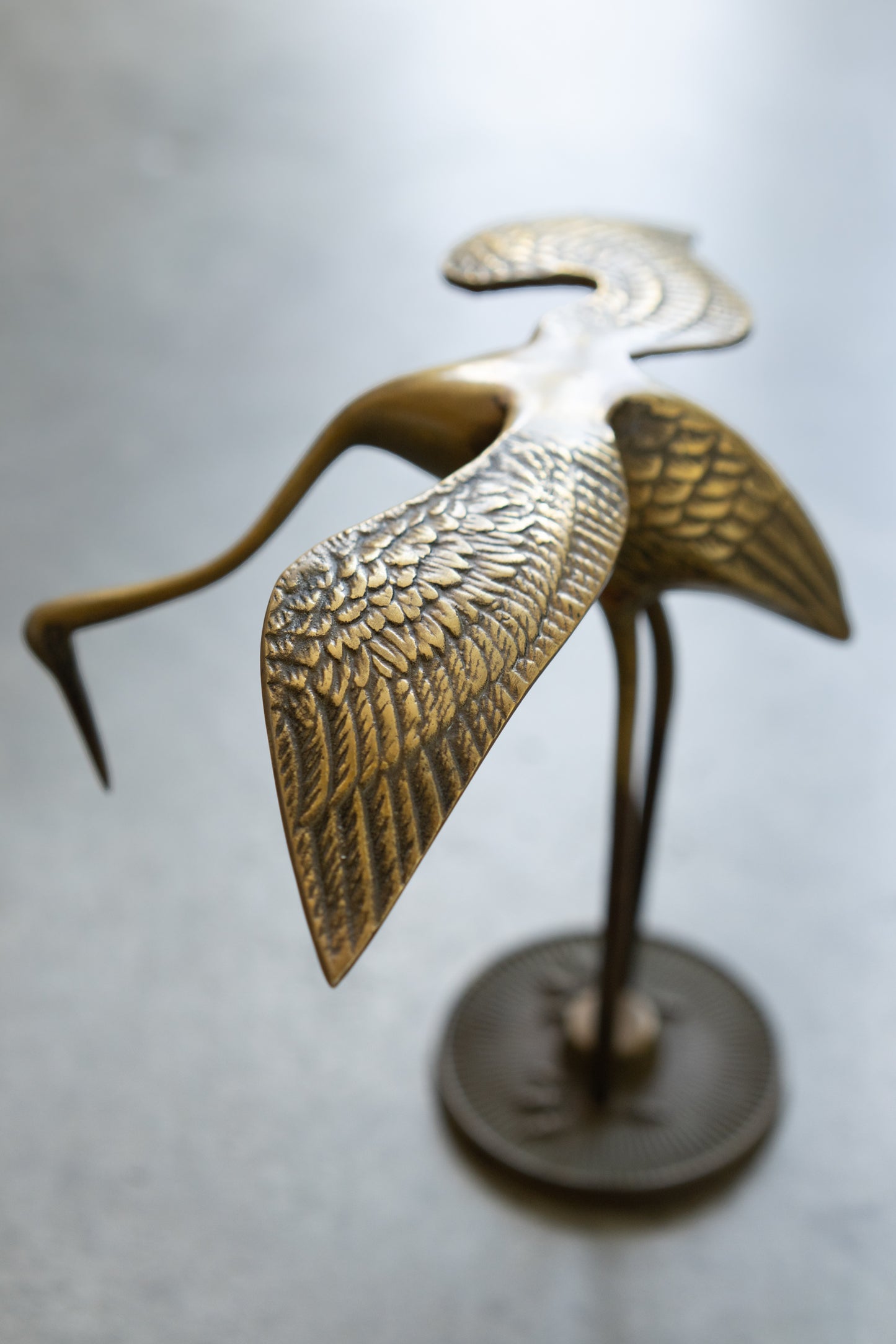 Brass Heron Sculpture I