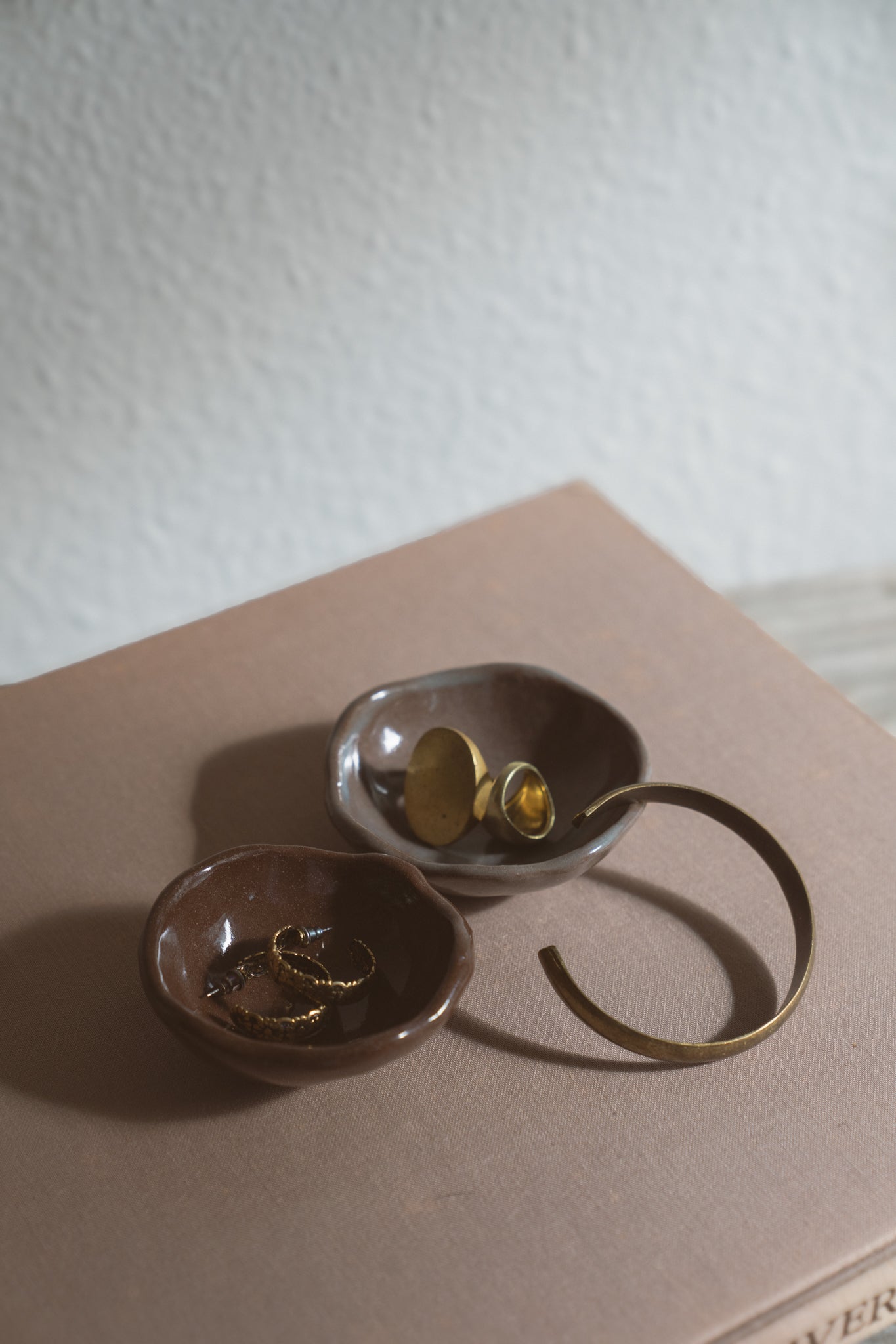 1960's Floral Hoop Earrings