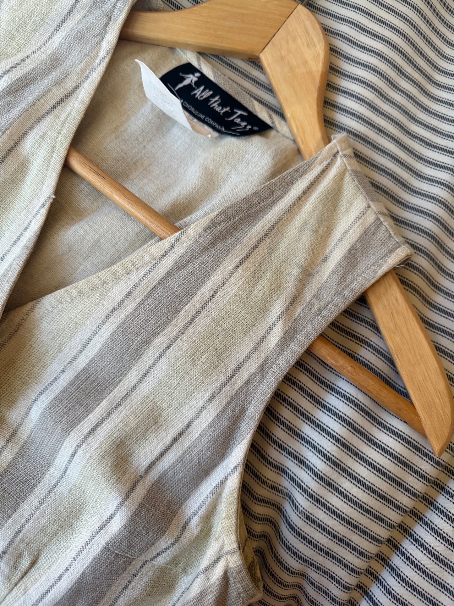 Striped Cotton Linen Dress