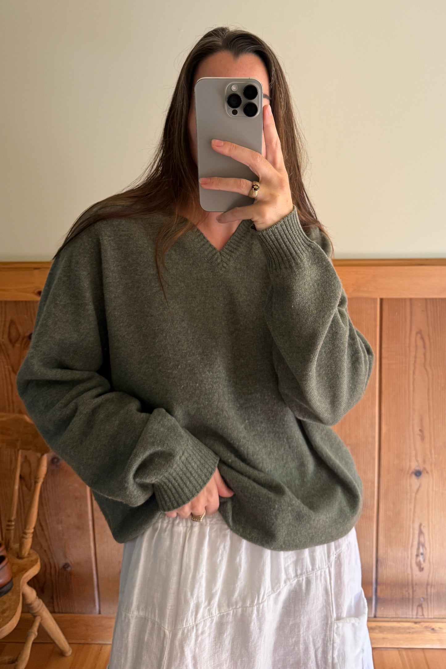 Lands End Lambswool Sweater