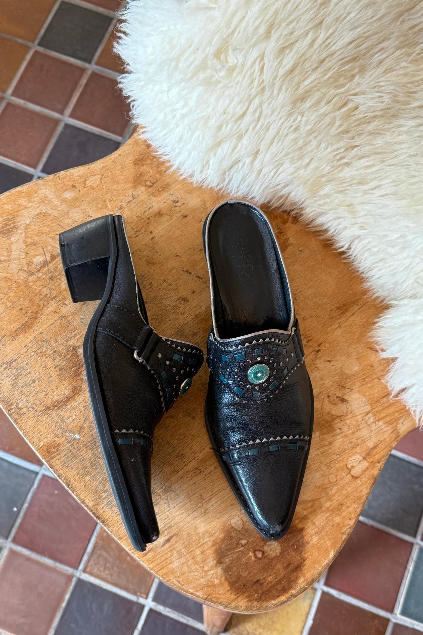 Franco Sarto Western Mules