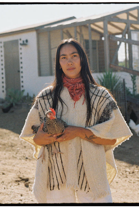 Wool Fringe Poncho