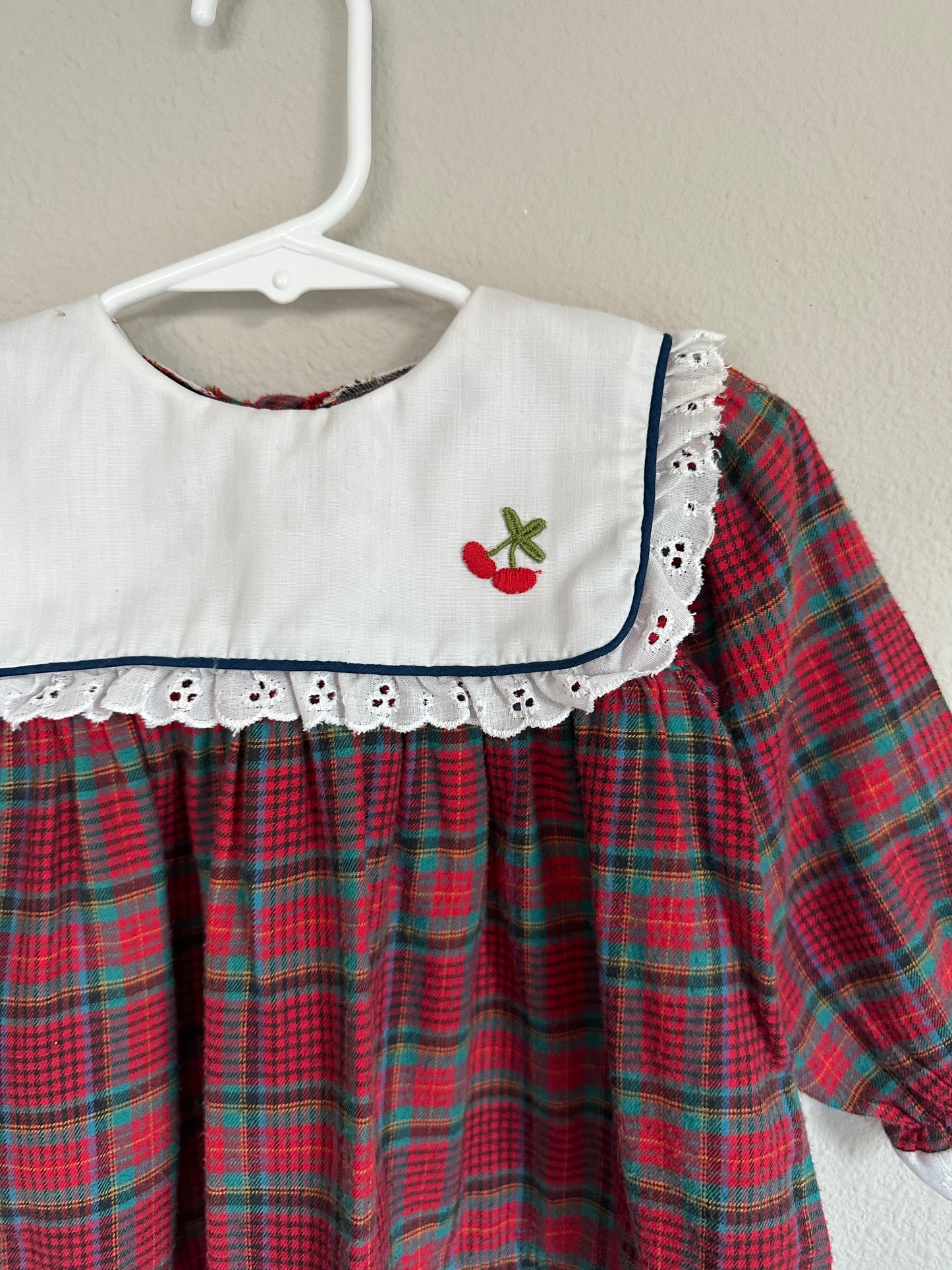 Plaid Dress & Bloomers Set