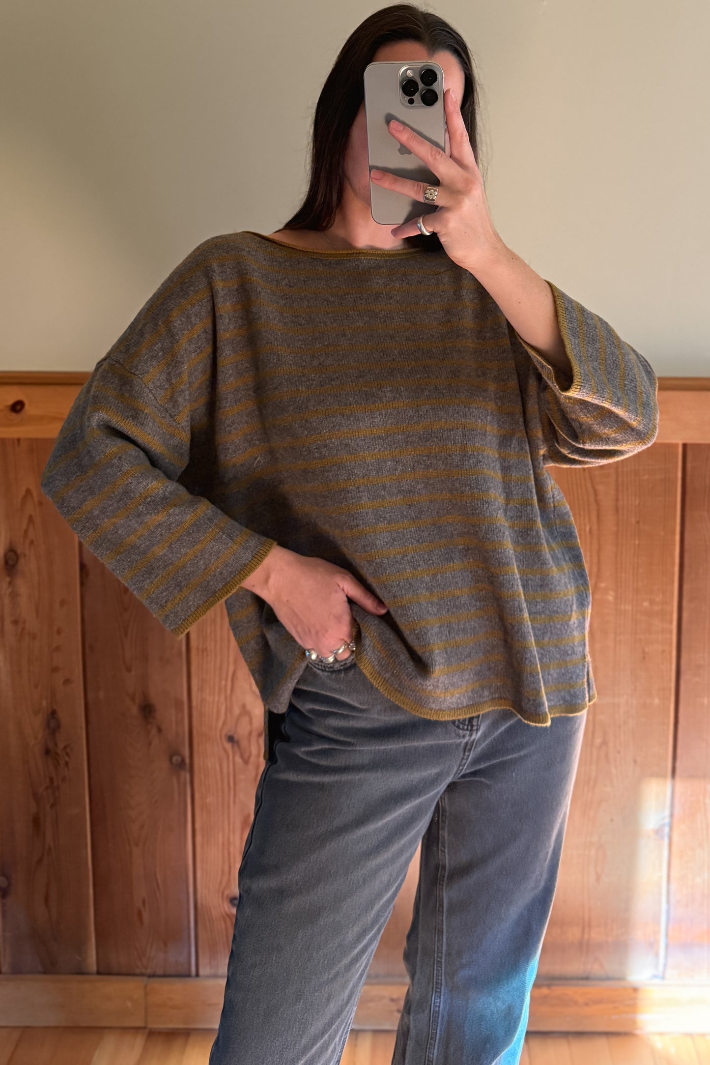 Yak & Wool Striped Sweater
