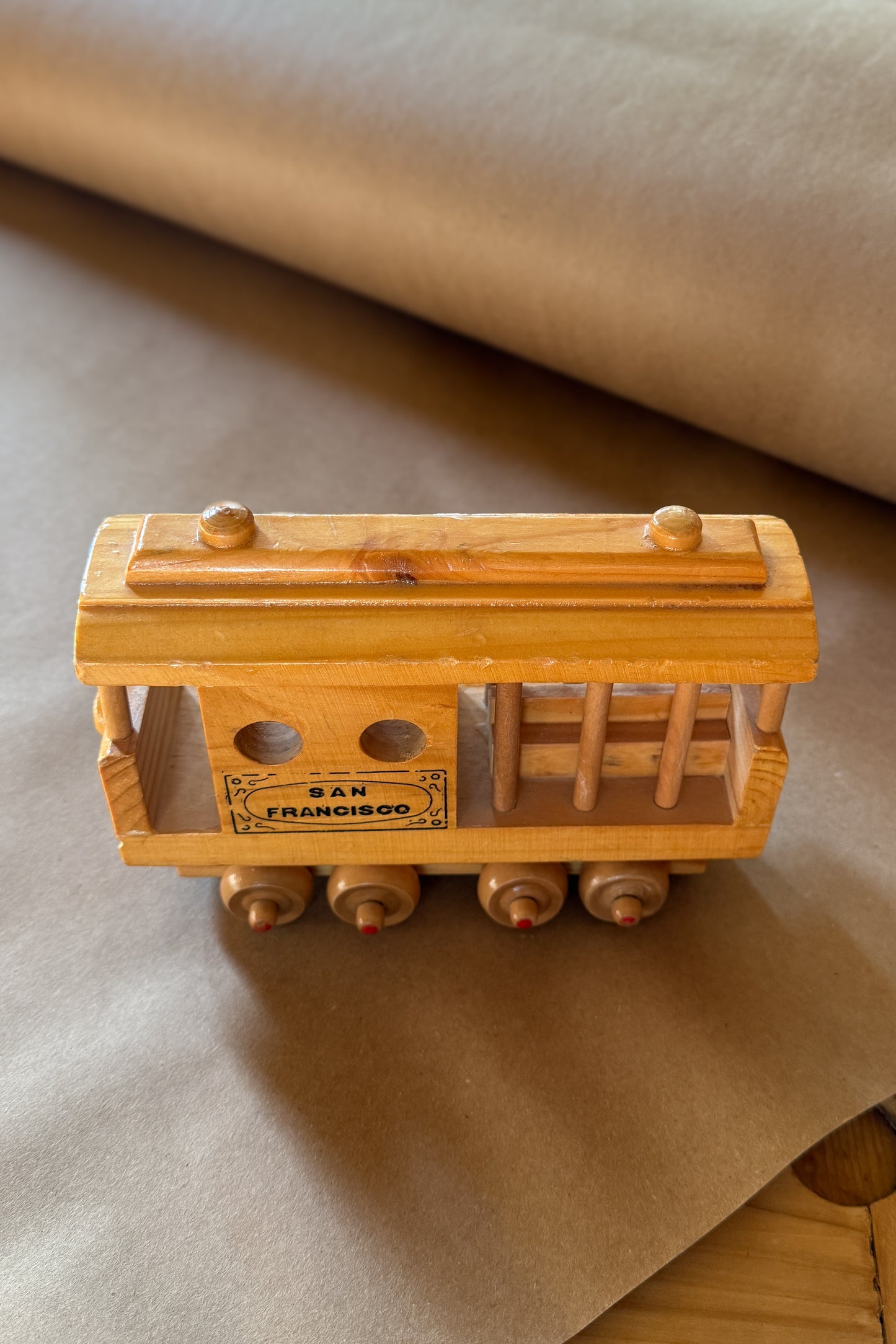 Wooden San Fransisco Cable Car