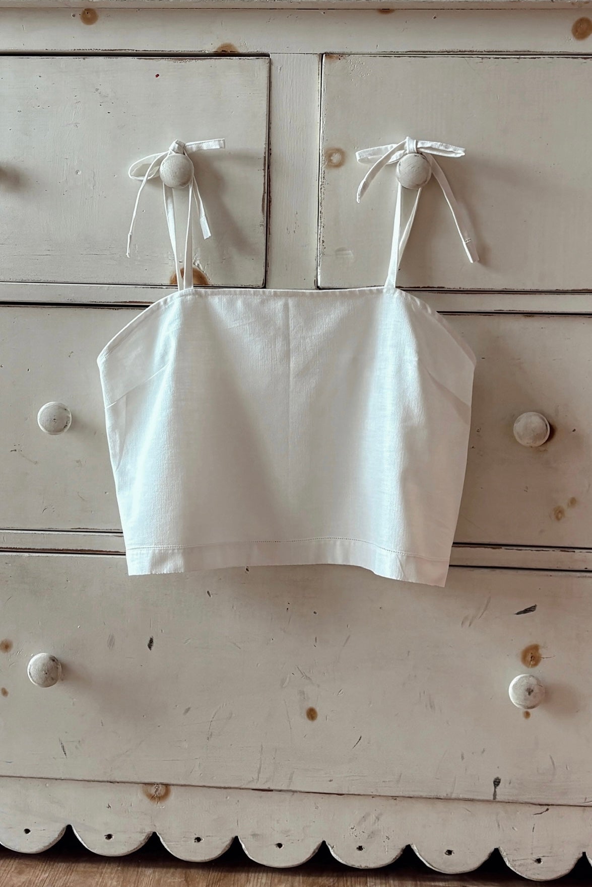 Hemstitch Tie Camisole