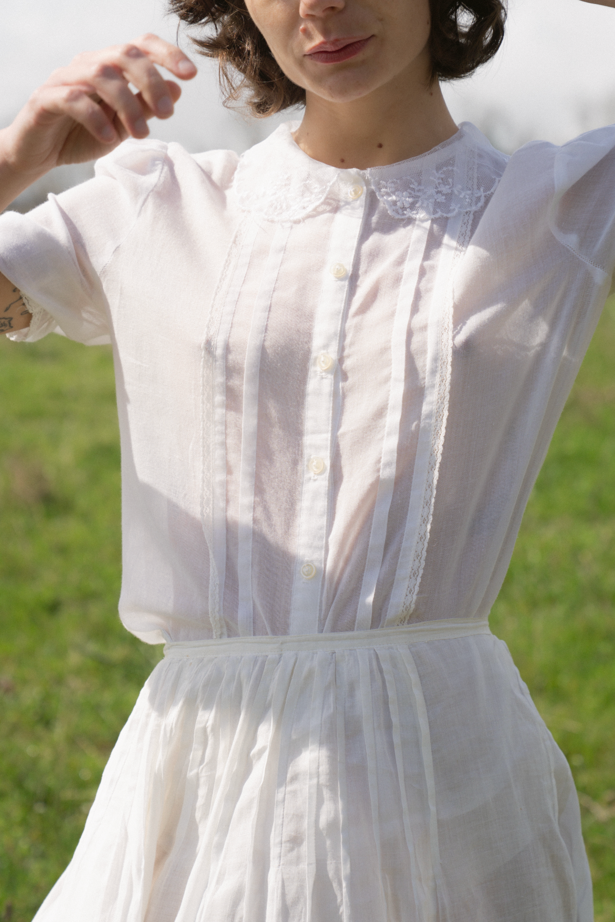 Lace Collared Blouse