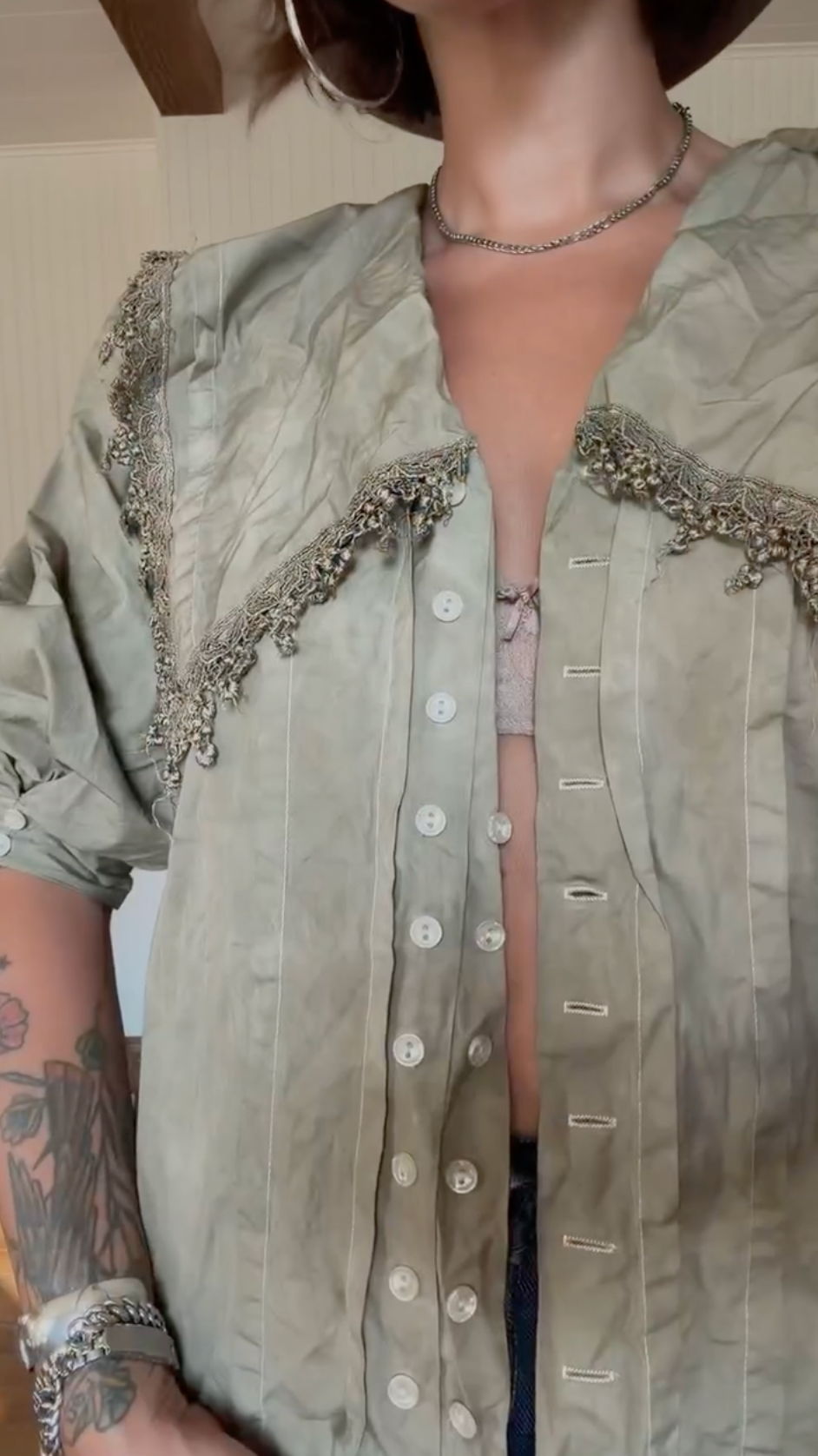 Botanically Dyed Scott McClintock Cotton Blouse