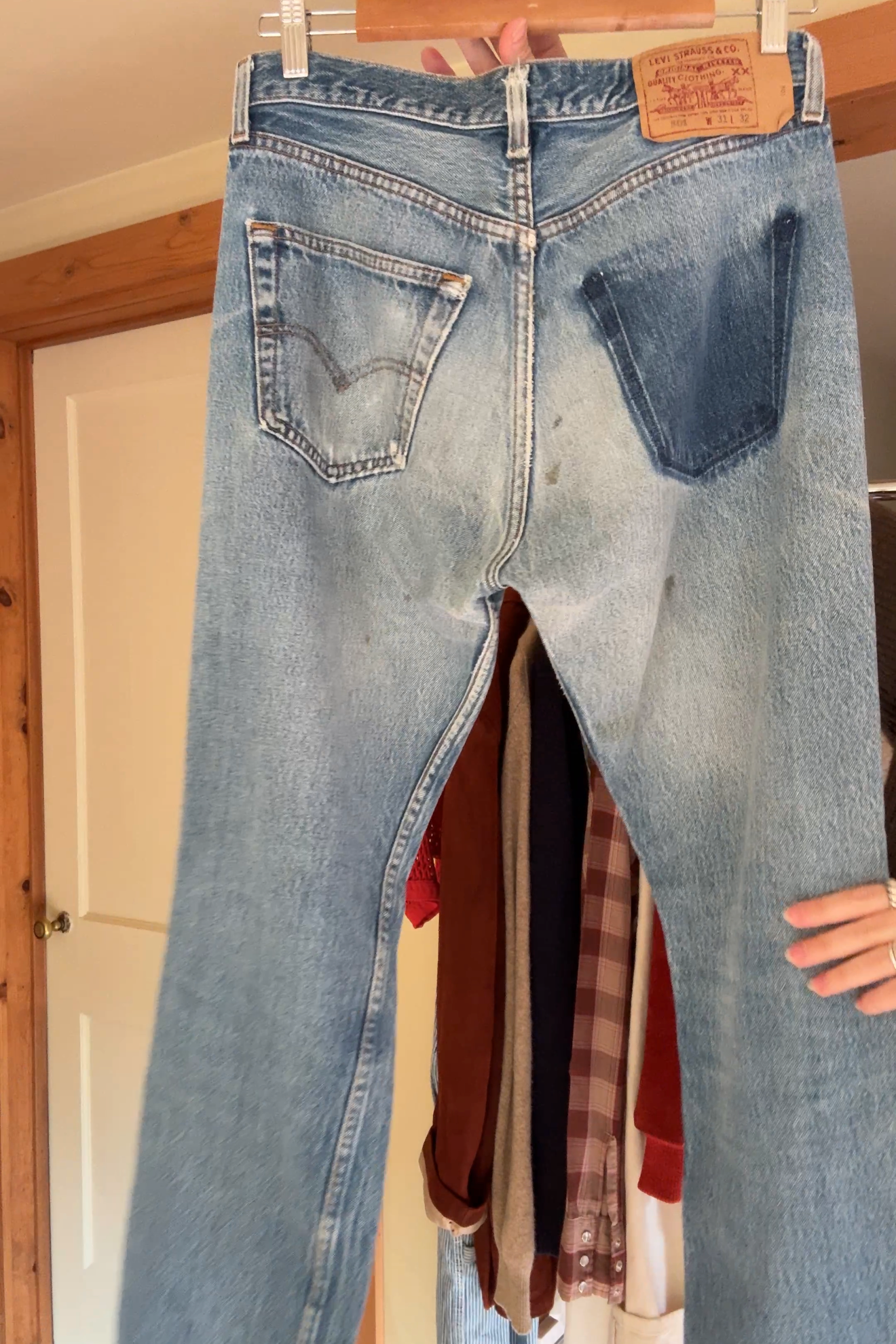 Distressed Levi’s 501 Jeans