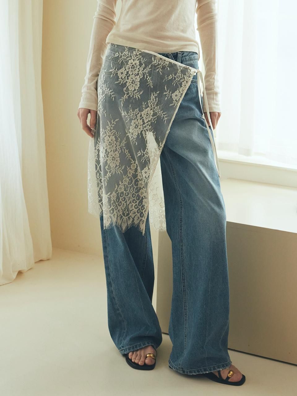 Daydream Lace Tie Skirt