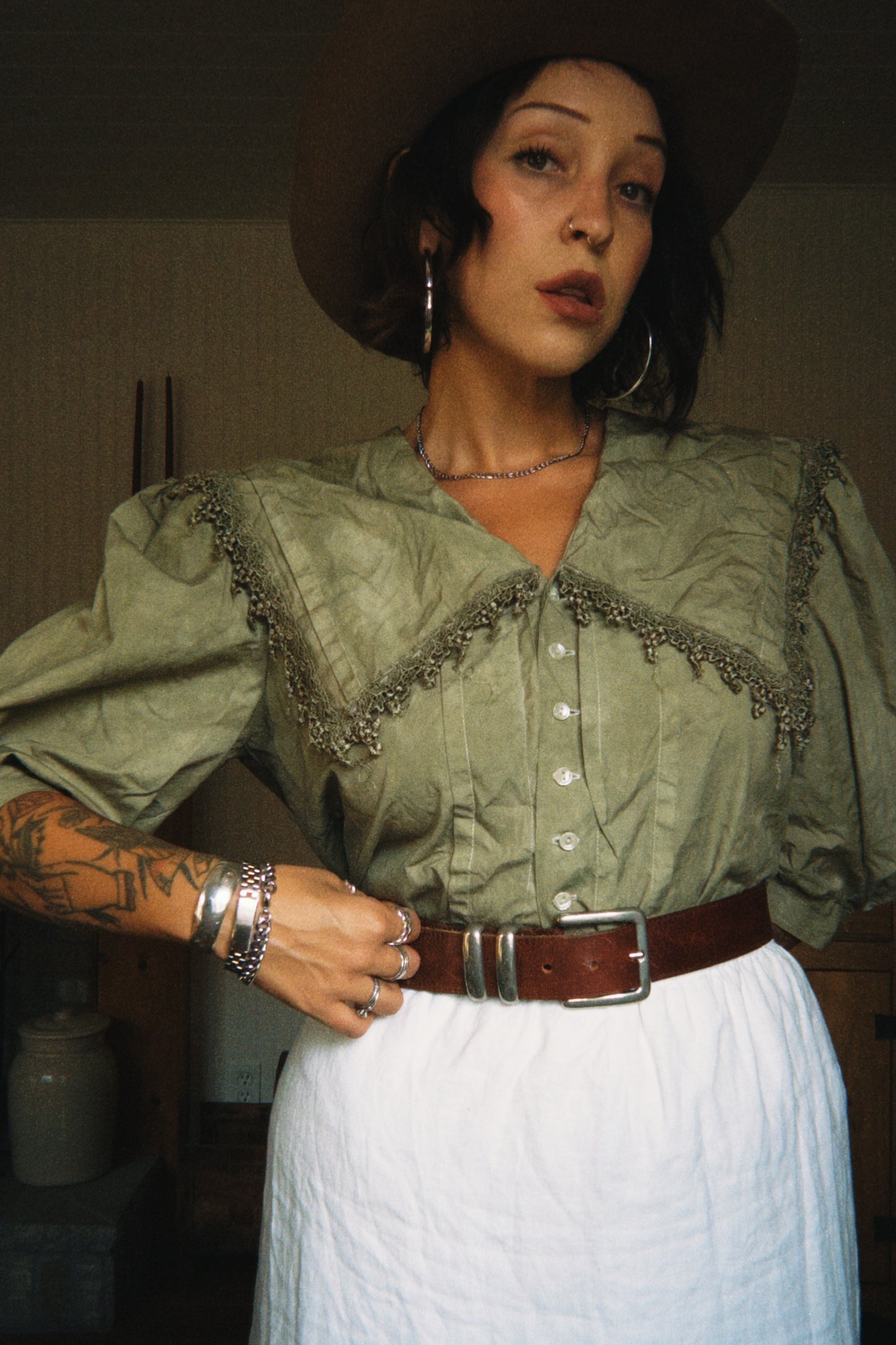 Botanically Dyed Scott McClintock Cotton Blouse