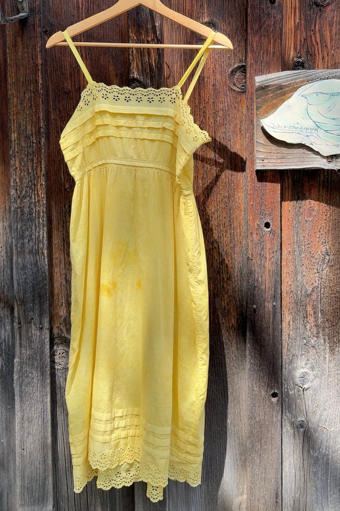 Botanically Dyed Antique Cotton Dress