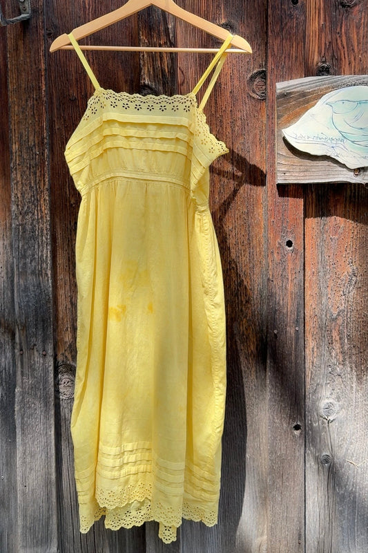 Botanically Dyed Antique Cotton Dress