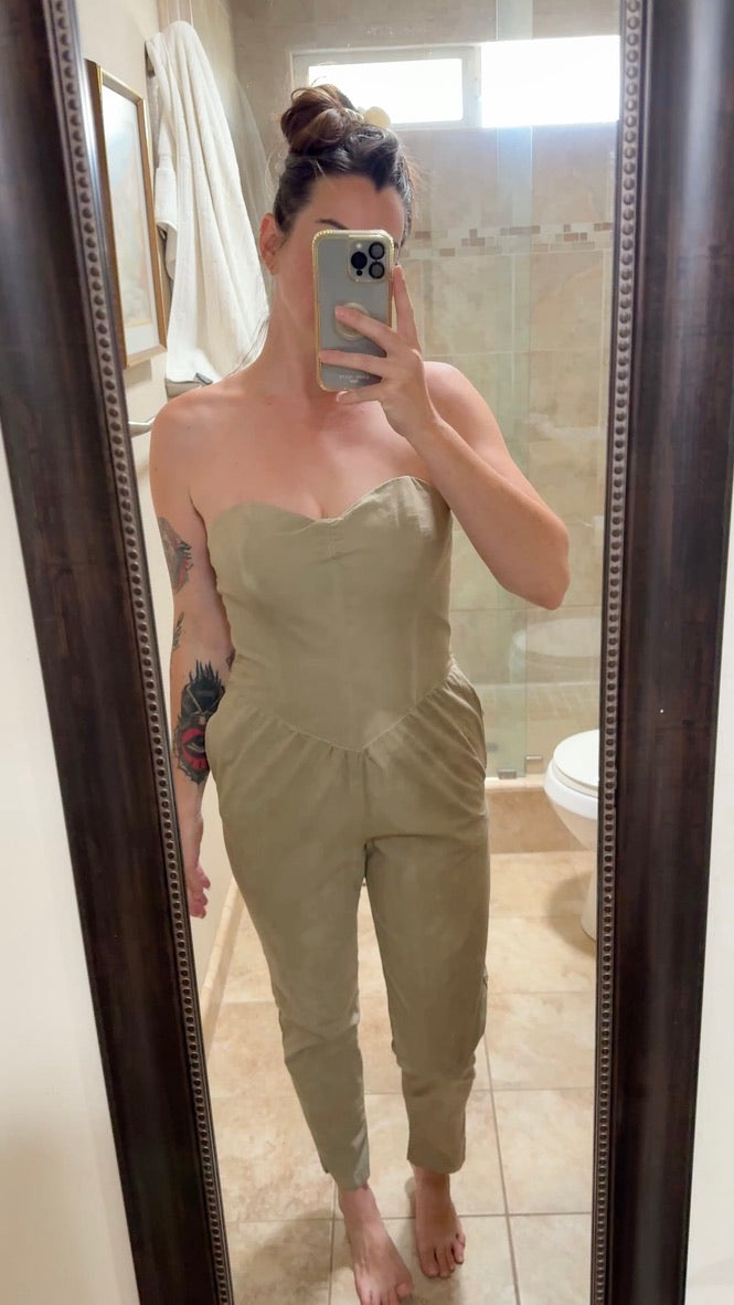 Botanically Dyed Cotton Jumpsuit
