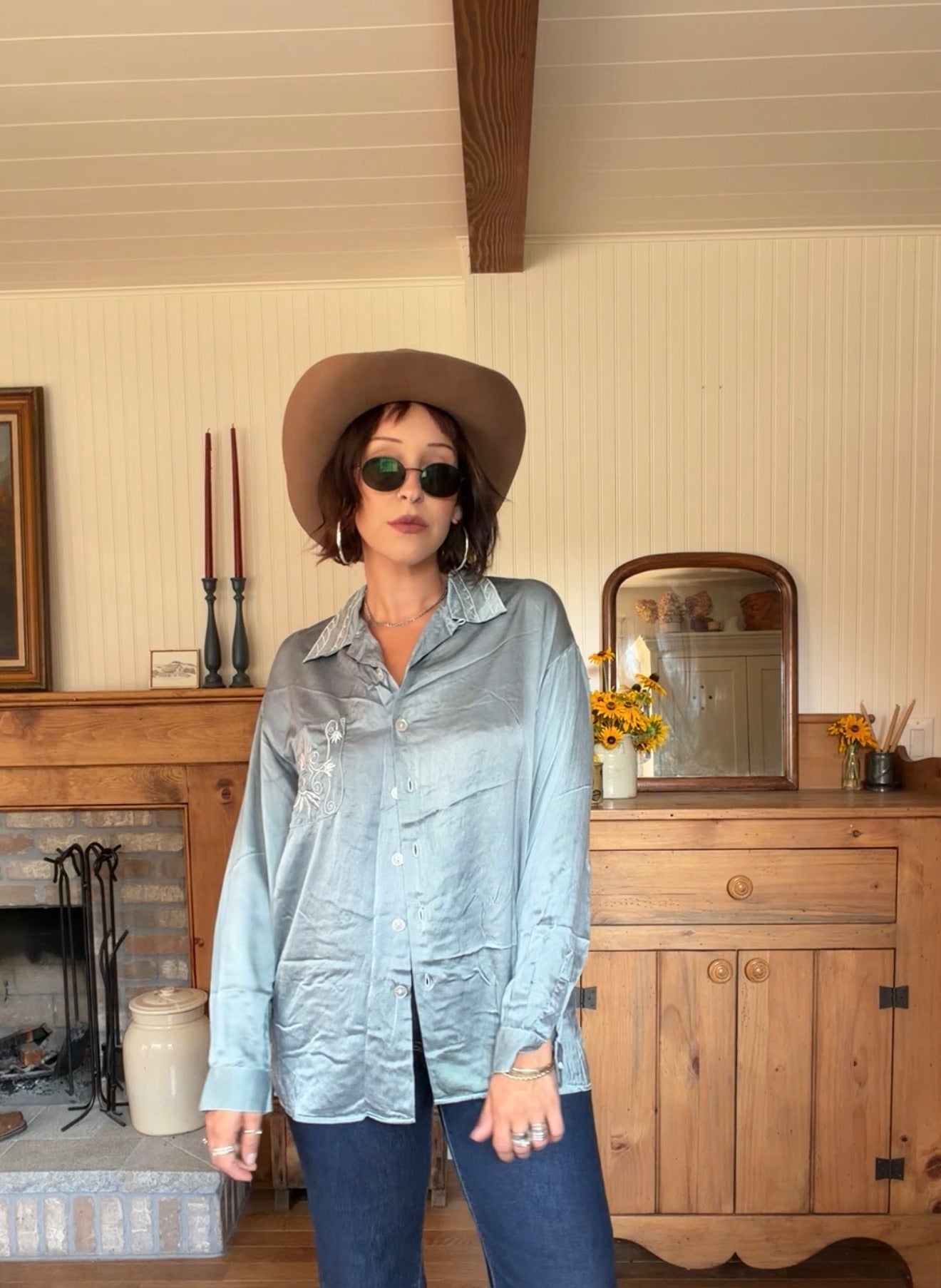 Botanically Dyed Caché Silk Blouse