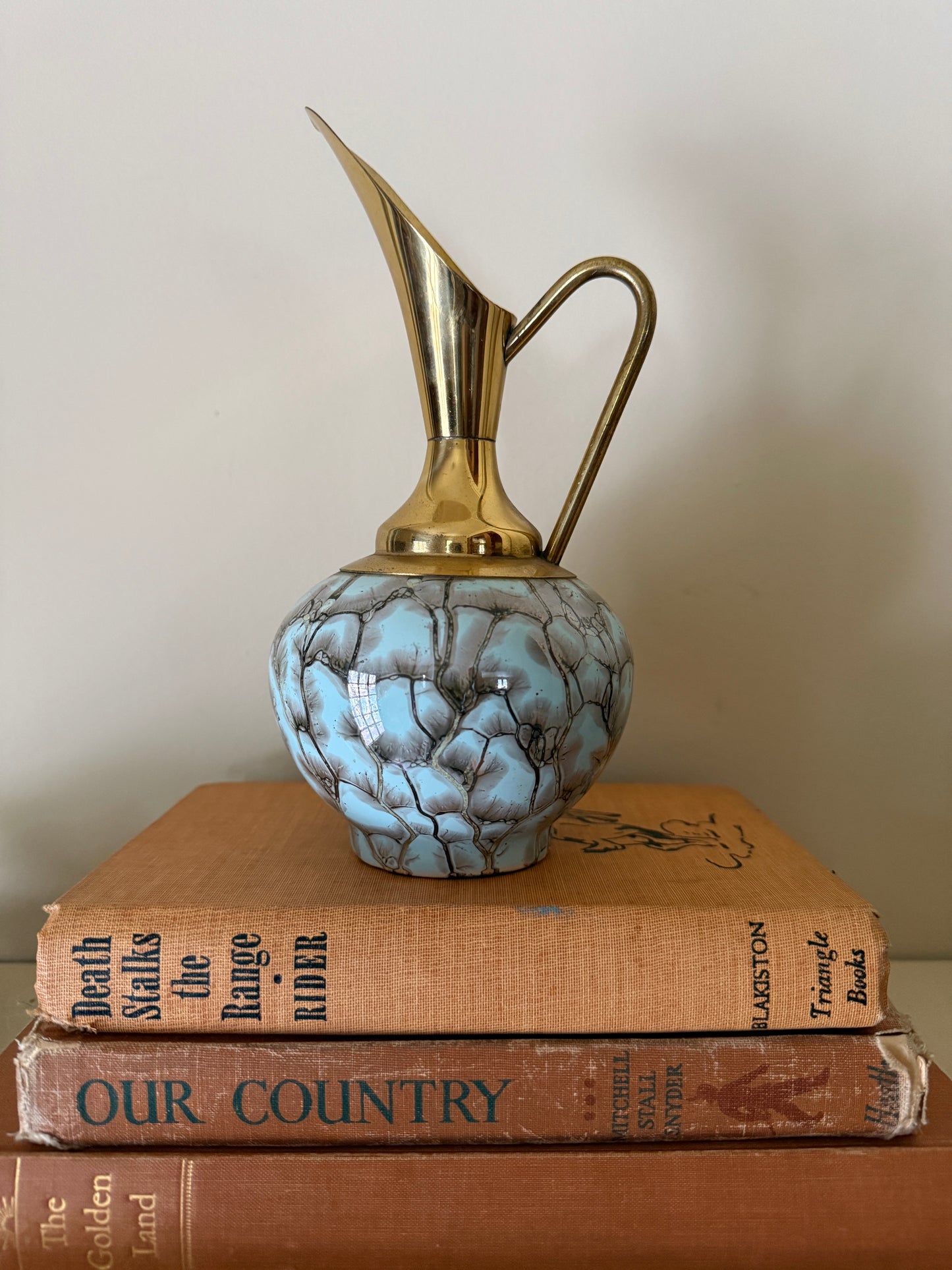 Vintage Hand-Painted Delft Pitcher