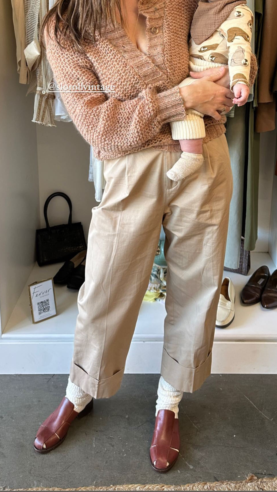 Club Monaco Cotton Pleated Cuff Trousers