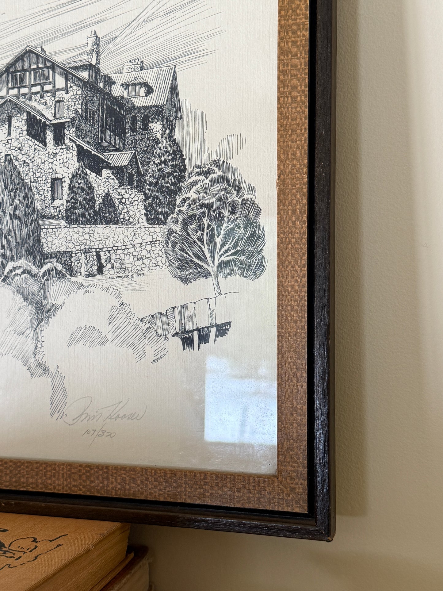 Framed Vintage Architectural Art Print – Signed & Numbered