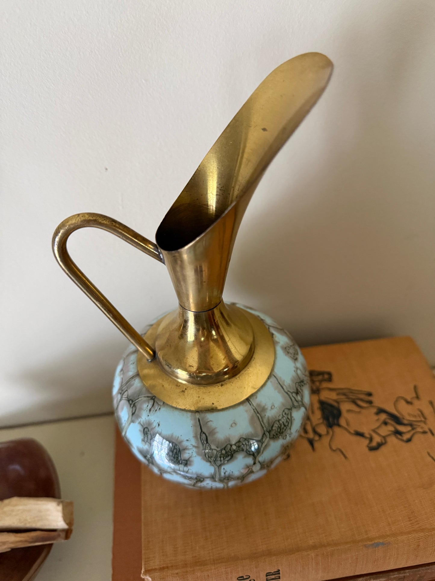 Vintage Hand-Painted Delft Pitcher