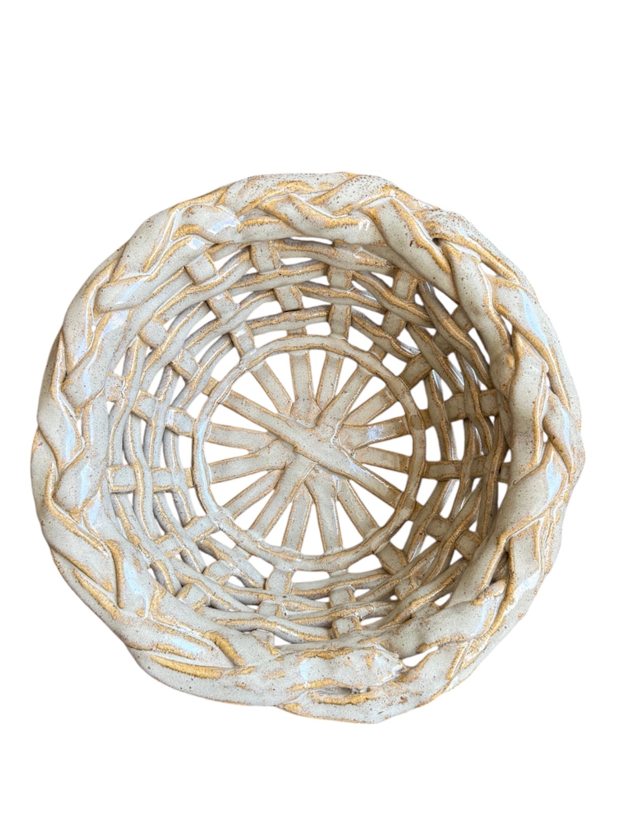 Hand-made Pottery Basket