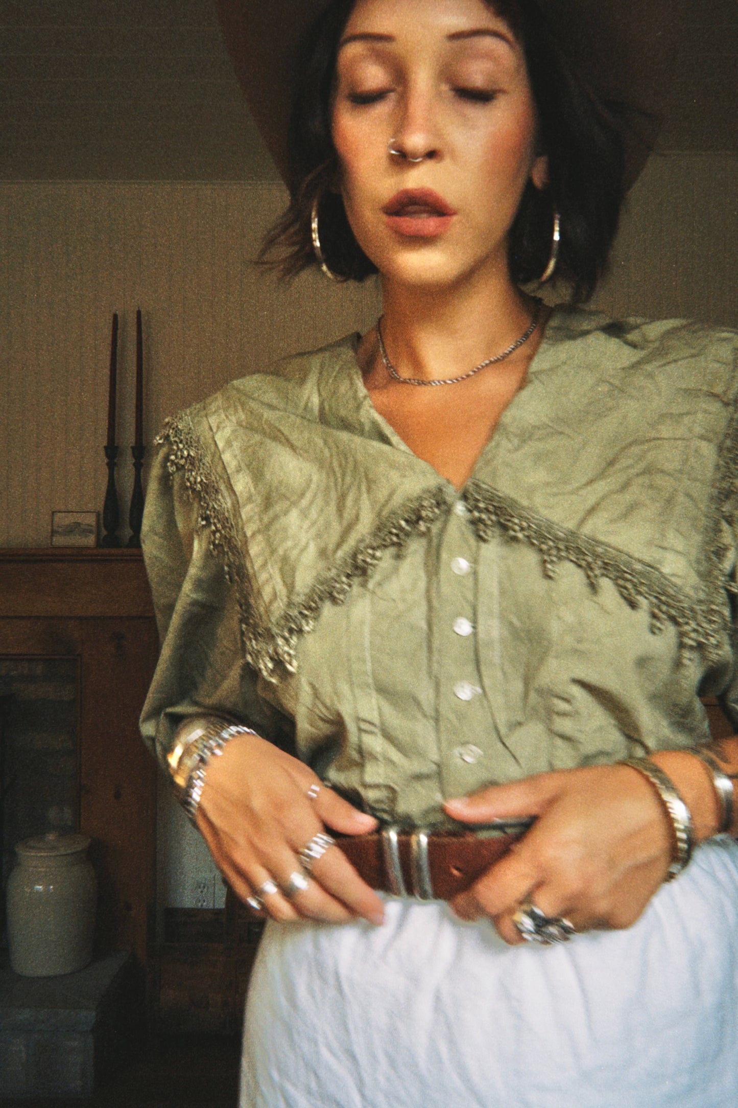 Botanically Dyed Scott McClintock Cotton Blouse