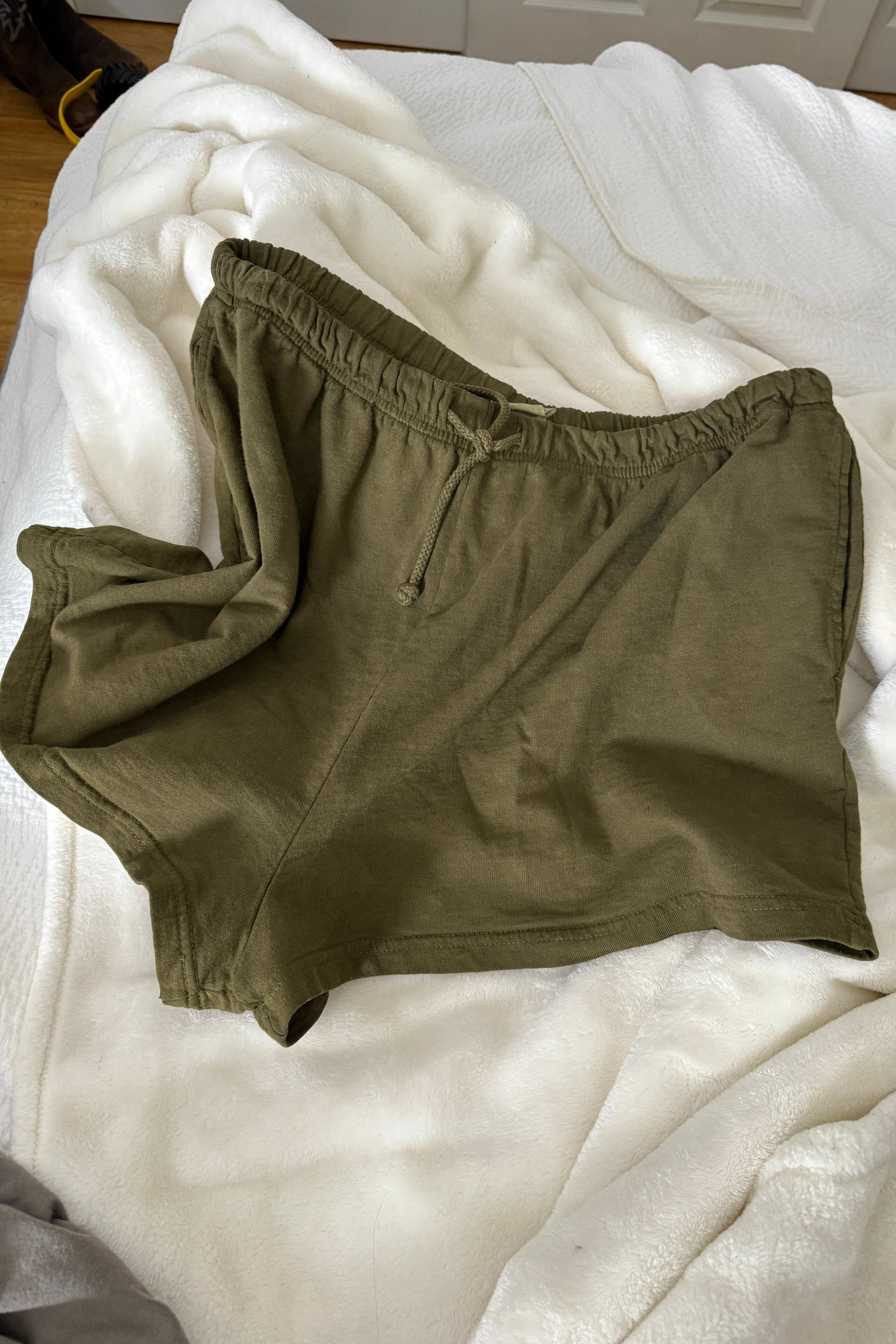 Botanically Dyed Moda International Cotton Drawstring Shorts