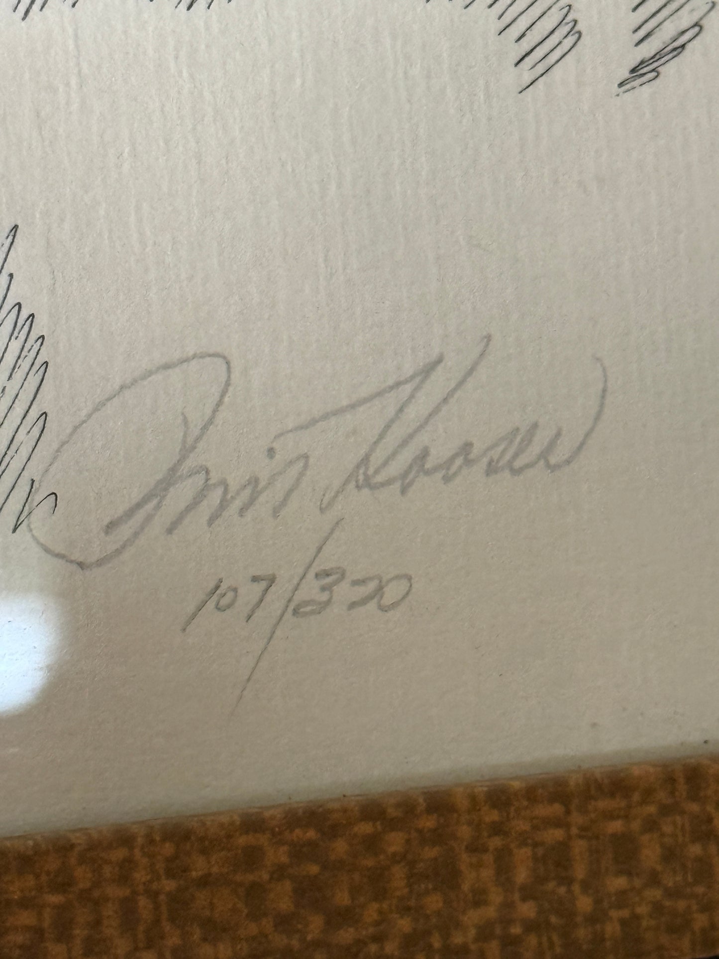 Framed Vintage Architectural Art Print – Signed & Numbered