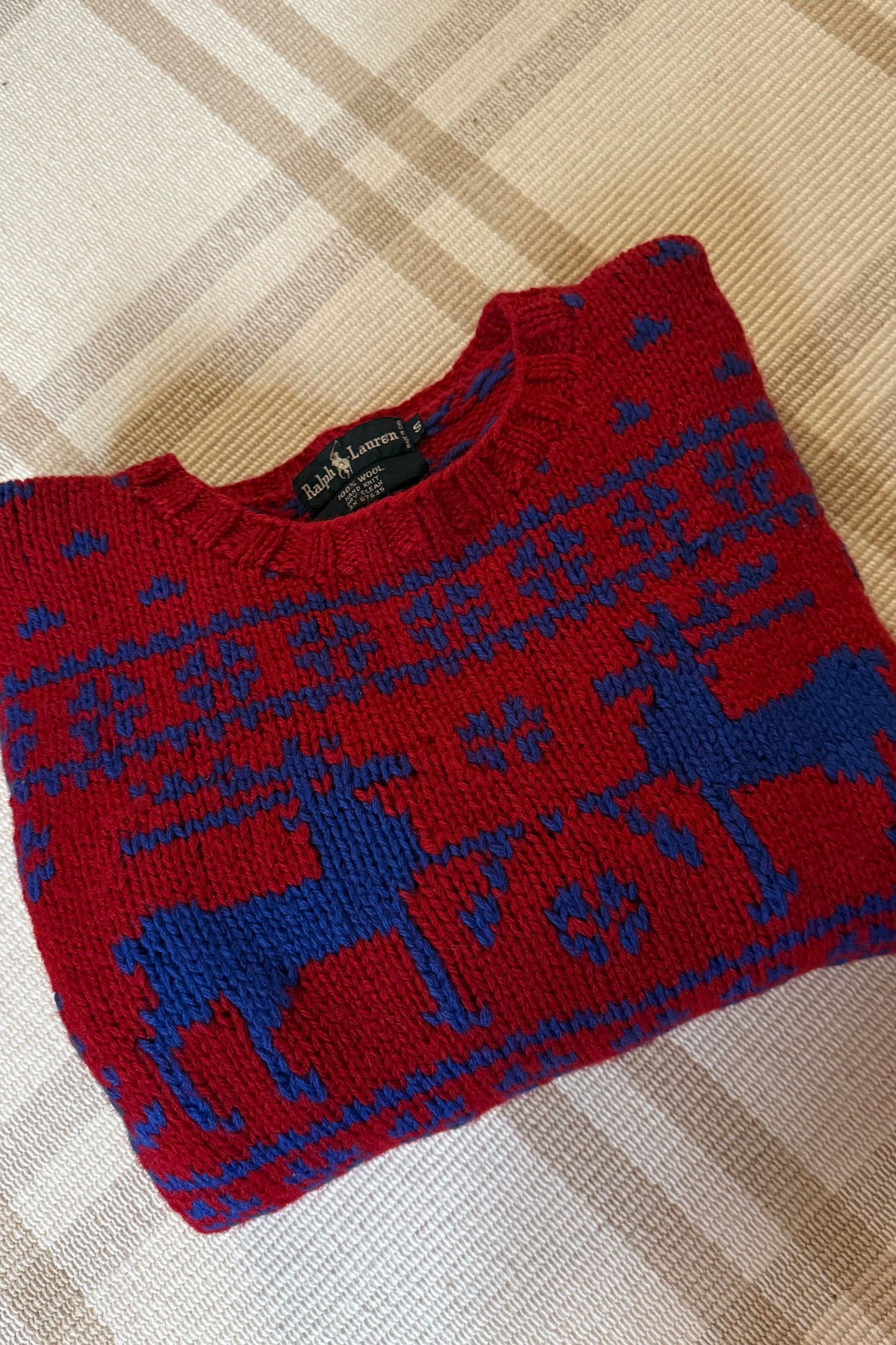 Wool Ralph Lauren Nordic Deer Sweater